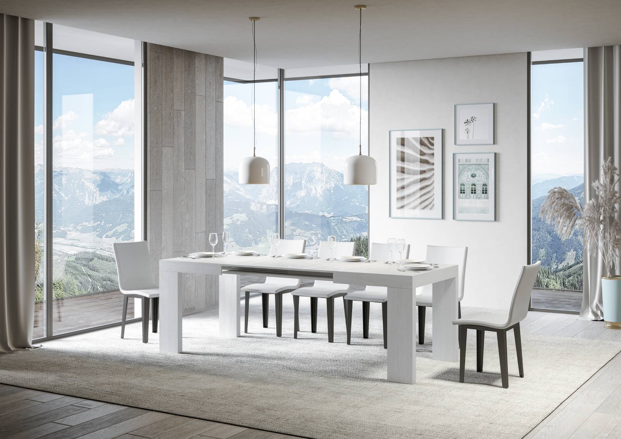 Tavolo Estensibile Roxell 120x90 cm Varietà di Colori Disponibili - Image 7