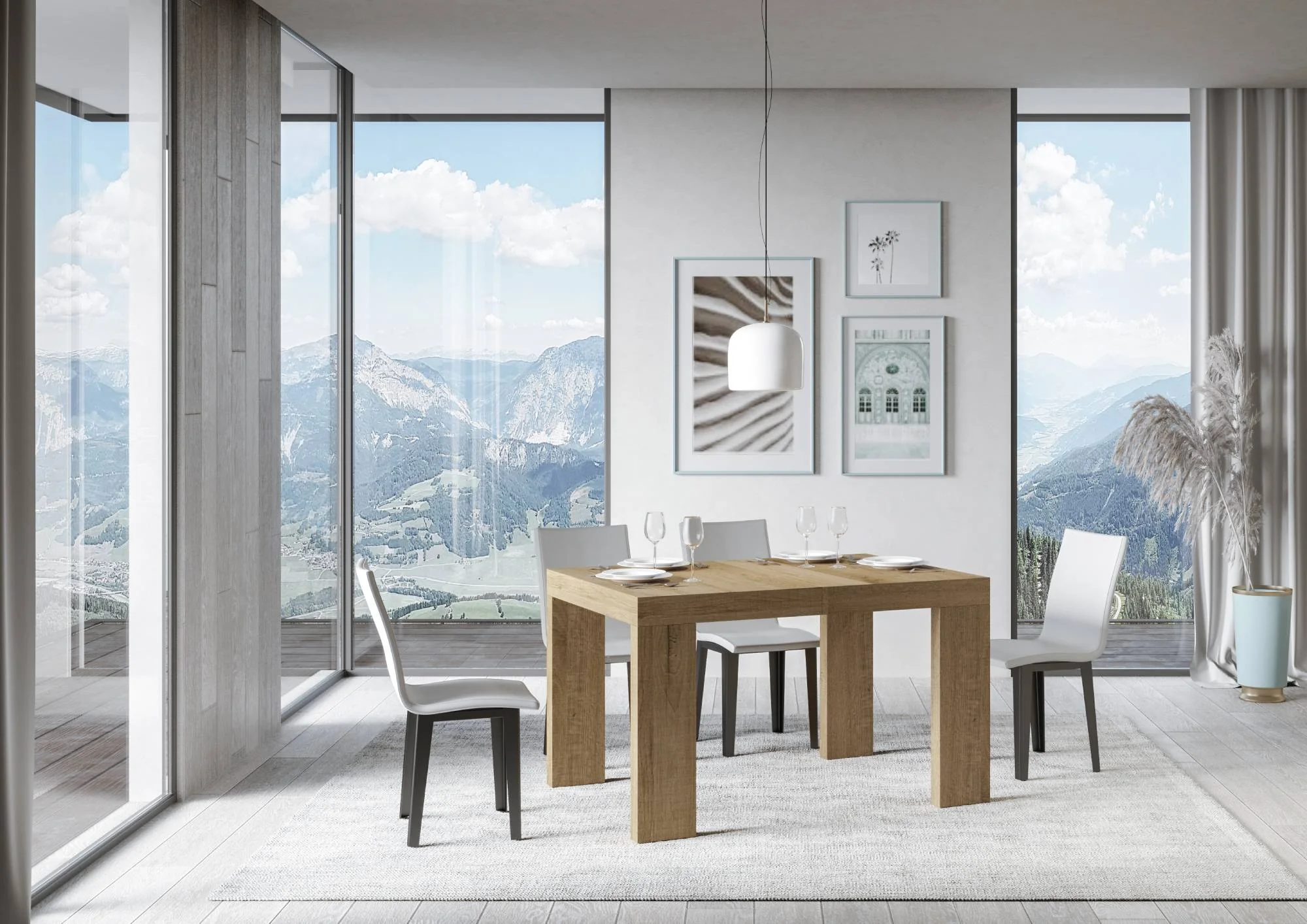 Tavolo Allungabile Roxell 90x140/244 cm - Design Moderno e Versatile - Disponibile in Vari Colori - Image 2