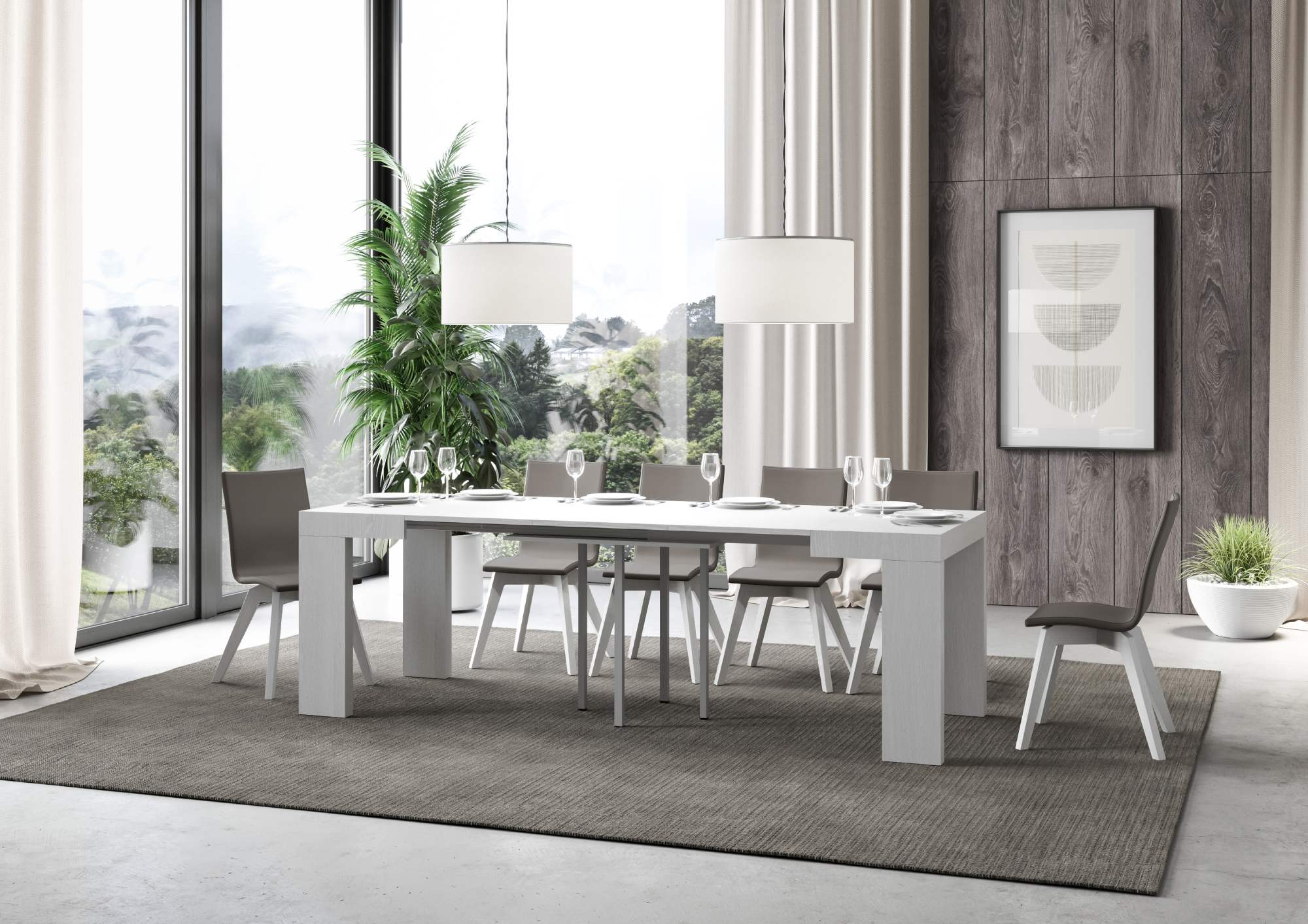 Tavolo Estensibile Roxell 90x90/246 cm - Design Elegante e Pratico per Ogni Occasione - Image 7