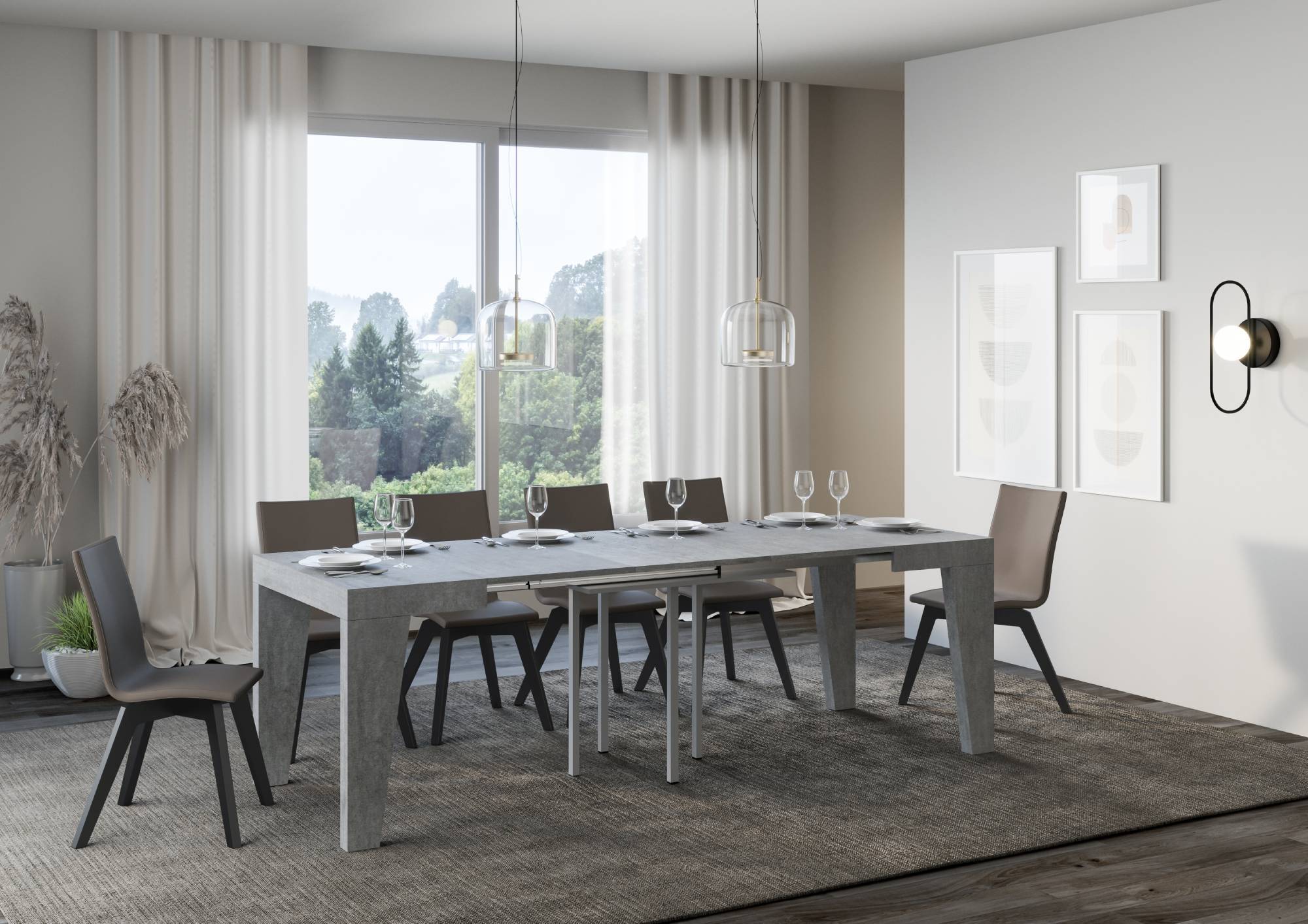 Tavolo allungabile Naxy made in italy itamoby in diverse dimensioni e finiture - Image 10