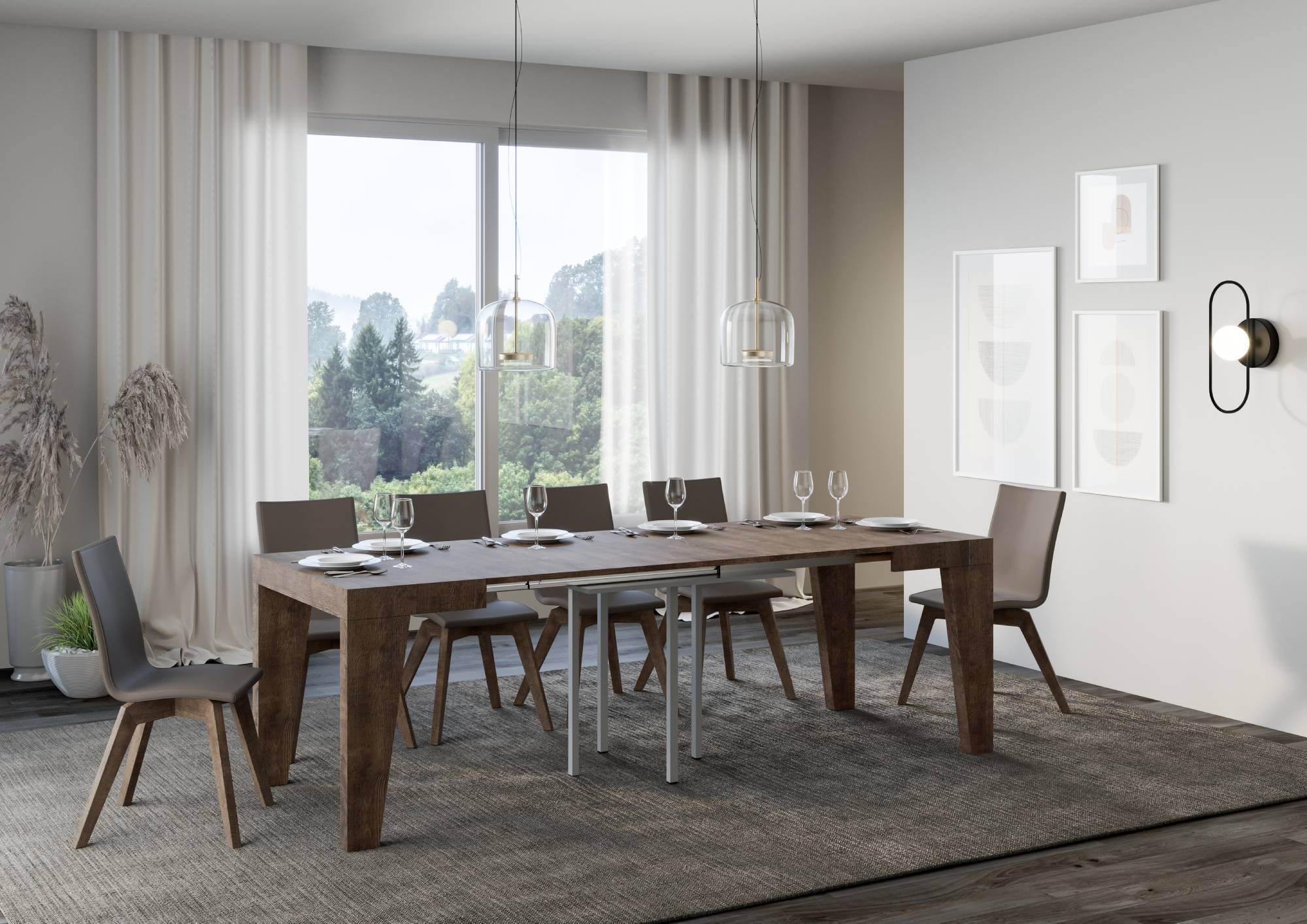 Tavolo allungabile Naxy made in italy itamoby in diverse dimensioni e finiture - Image 13