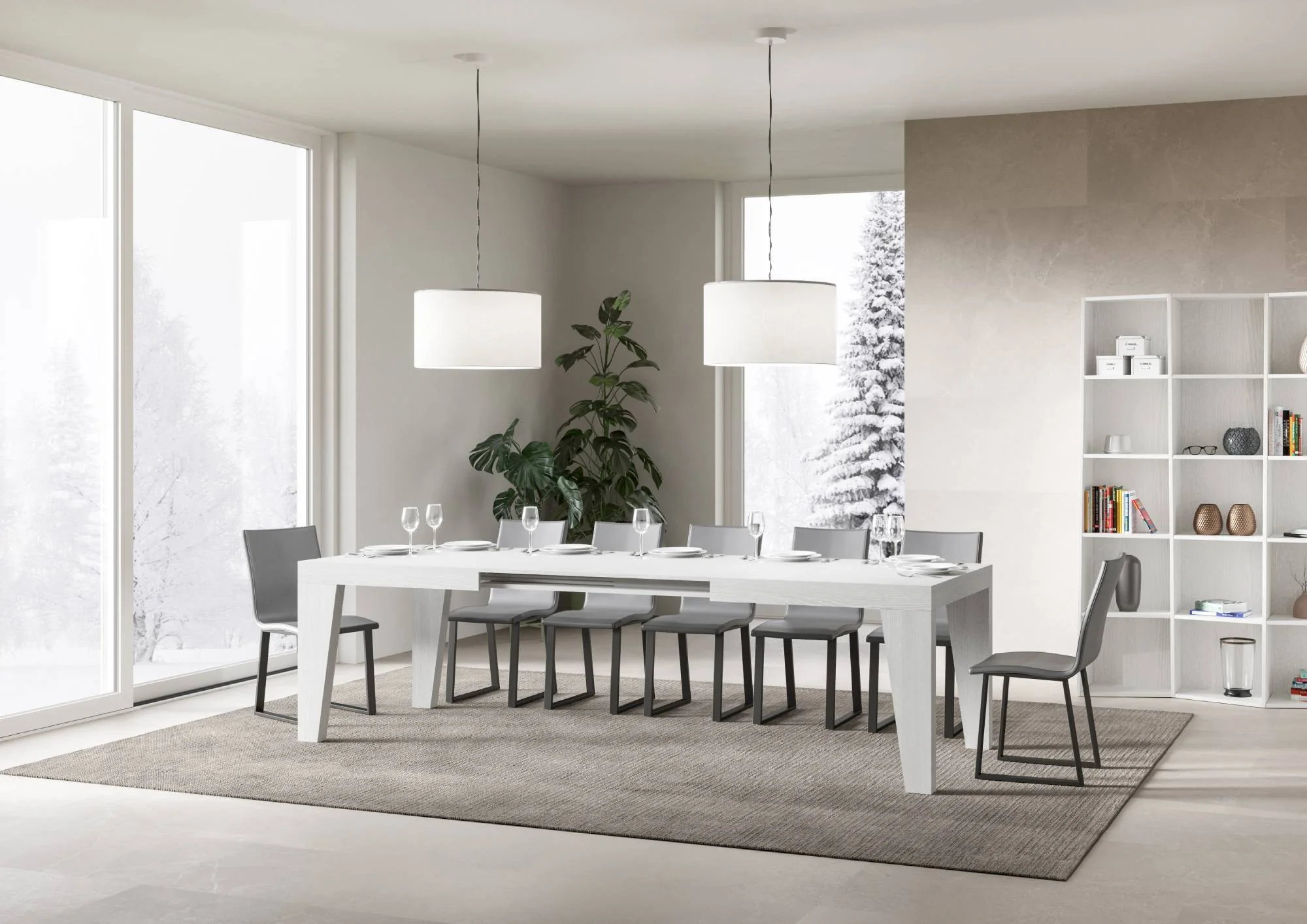 Tavolo allungabile Naxy made in italy itamoby in diverse dimensioni e finiture - Image 26