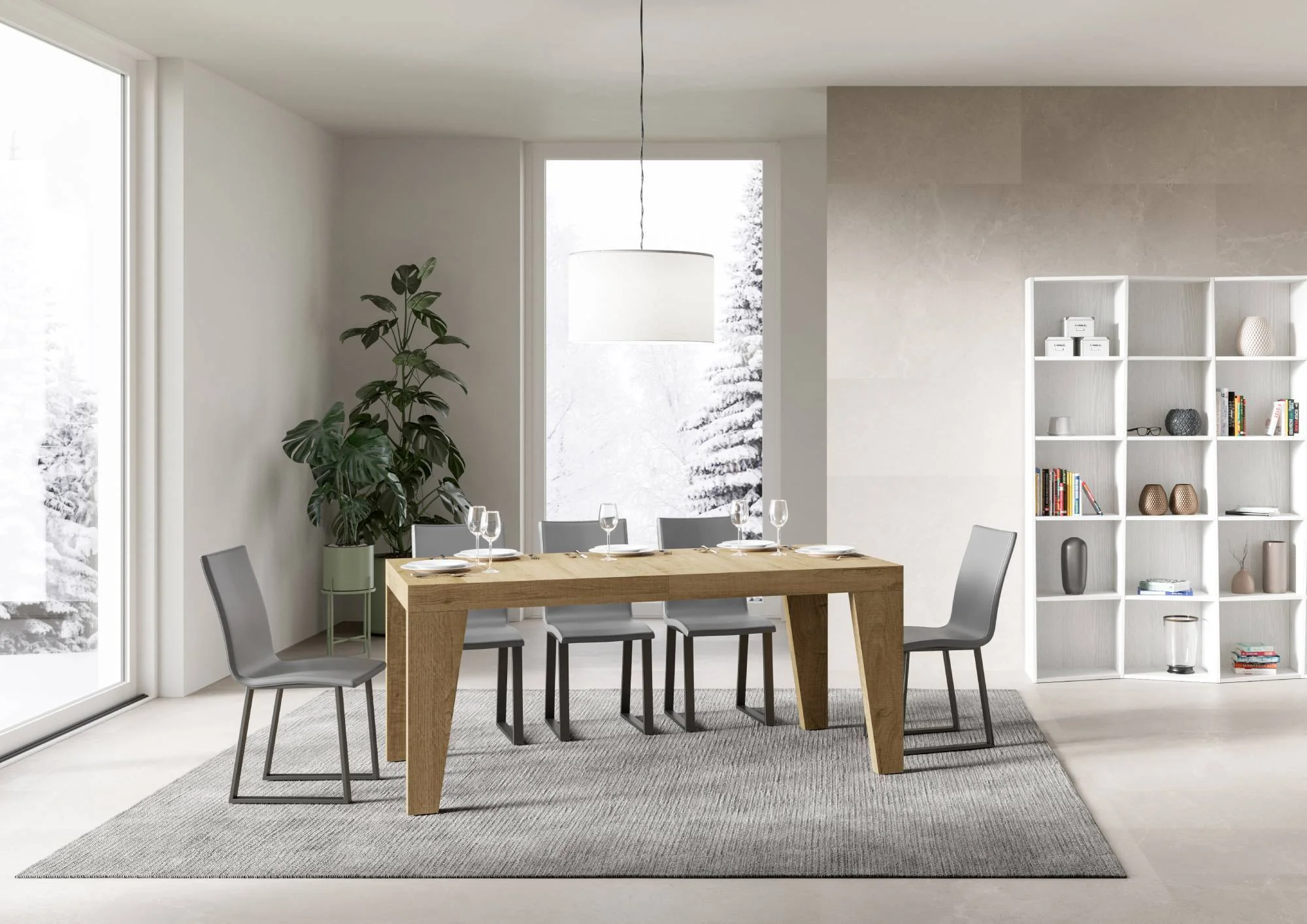 Tavolo allungabile Naxy made in italy itamoby in diverse dimensioni e finiture - Image 28