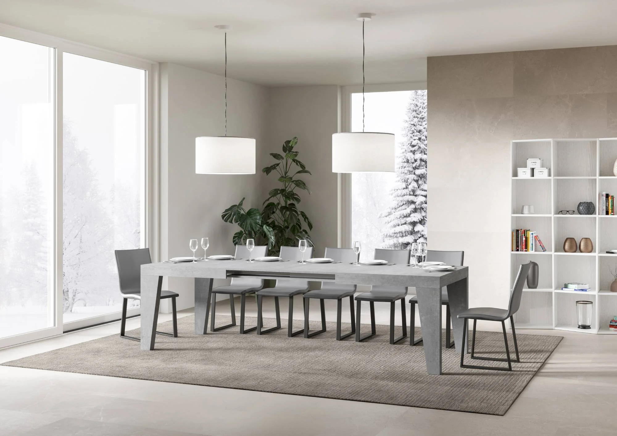 Tavolo allungabile Naxy made in italy itamoby in diverse dimensioni e finiture - Image 32