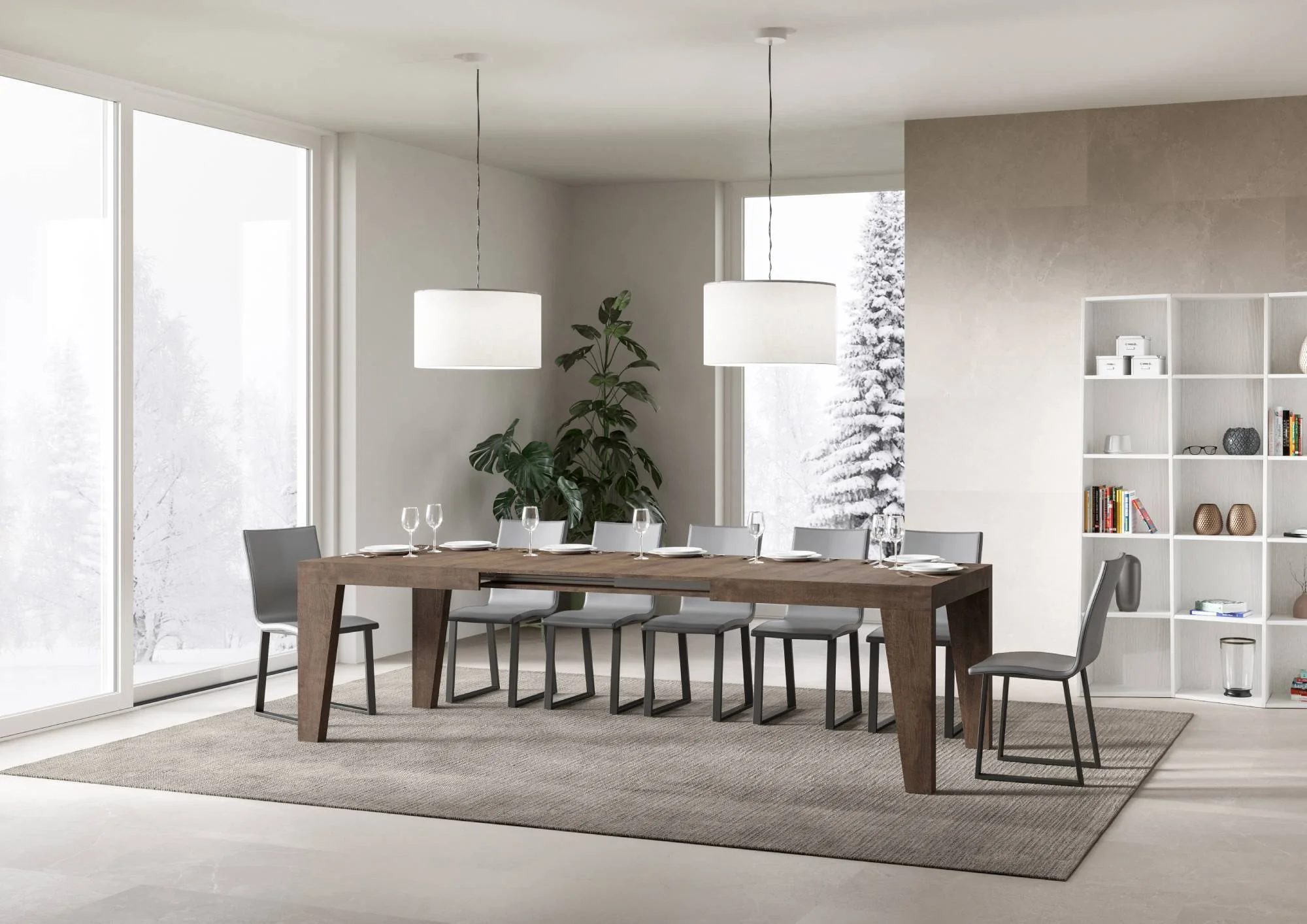 Tavolo allungabile Naxy made in italy itamoby in diverse dimensioni e finiture - Image 34