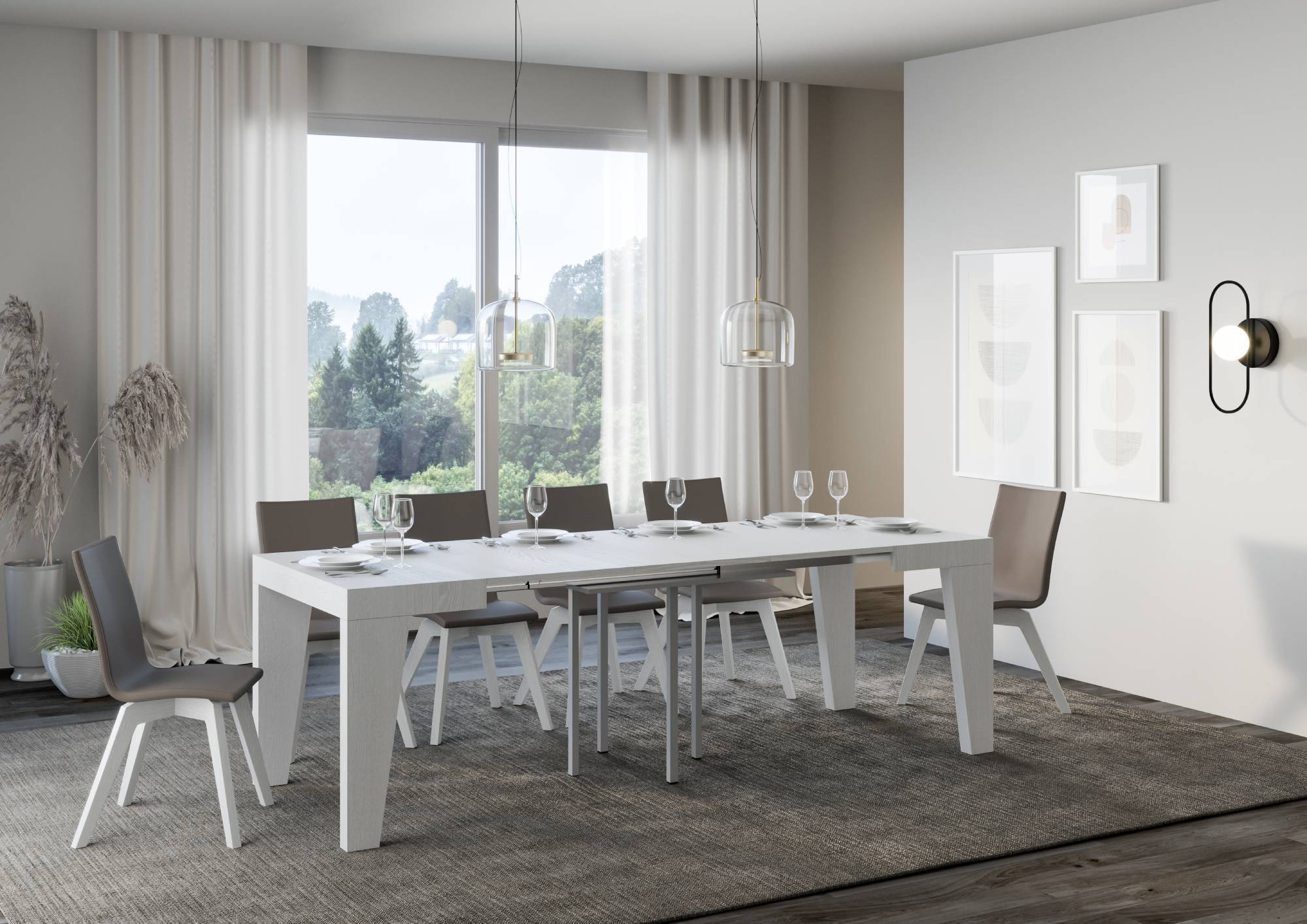 Tavolo allungabile Naxy made in italy itamoby in diverse dimensioni e finiture - Image 4