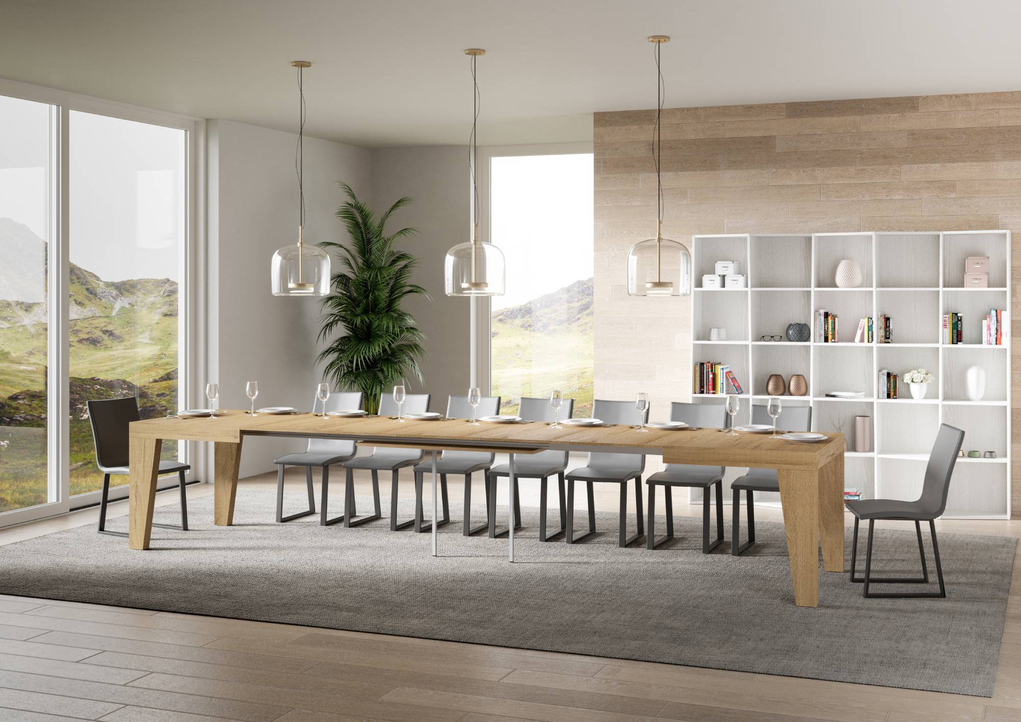 Tavolo allungabile Naxy made in italy itamoby in diverse dimensioni e finiture - Image 40