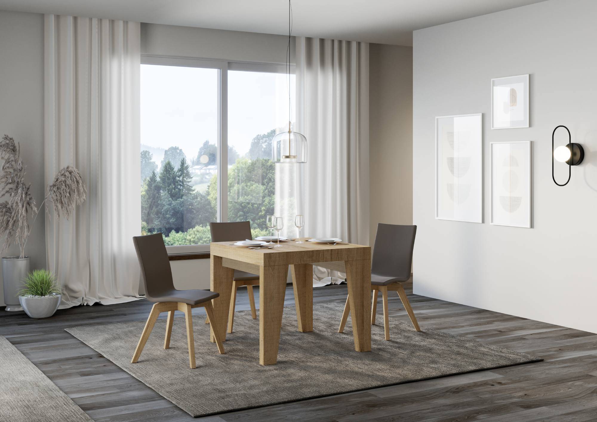 Tavolo allungabile Naxy made in italy itamoby in diverse dimensioni e finiture - Image 6