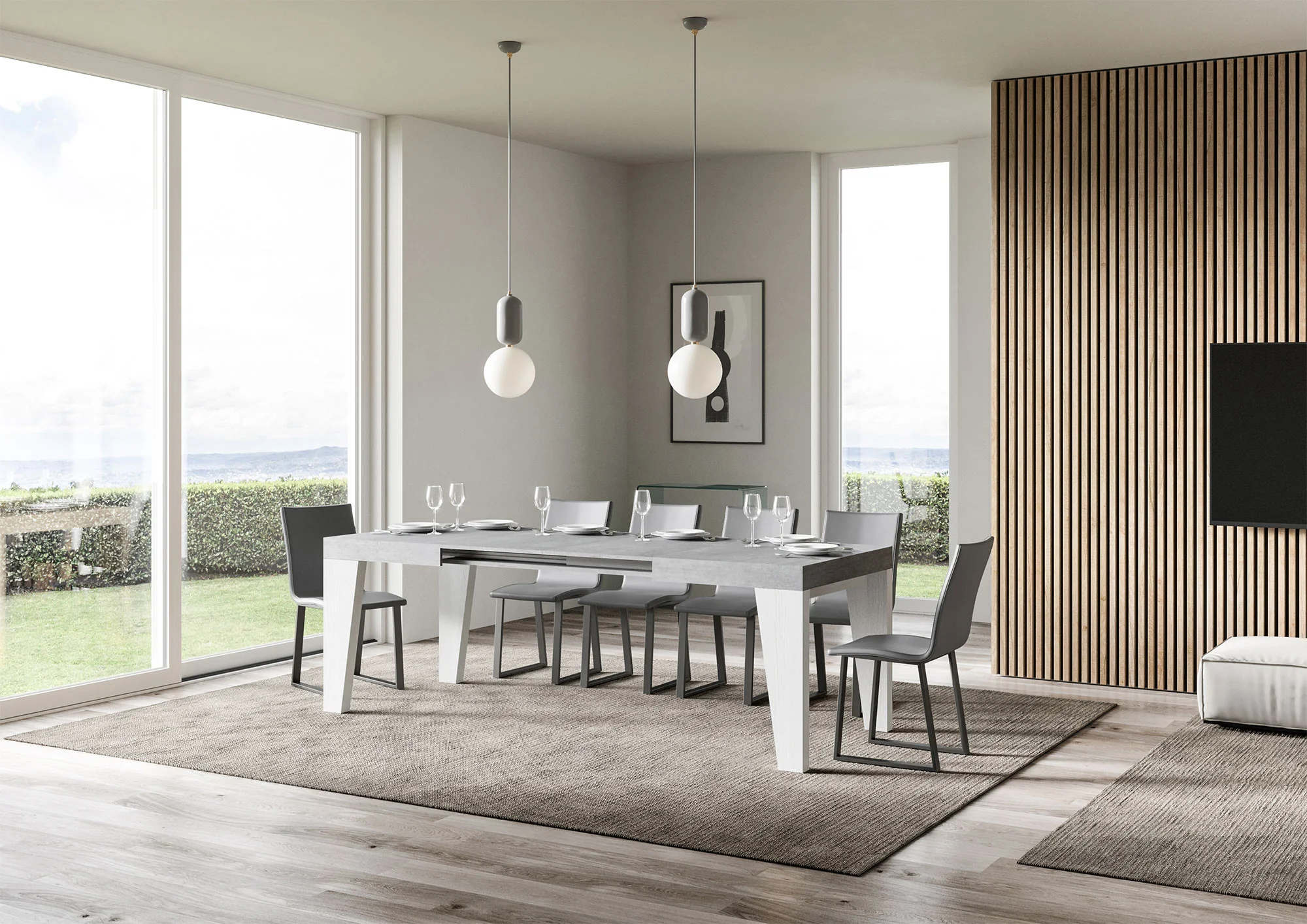Tavolo allungabile Naxy Mix diversi colori Itamoby- gambe in diverse finiture - Image 10