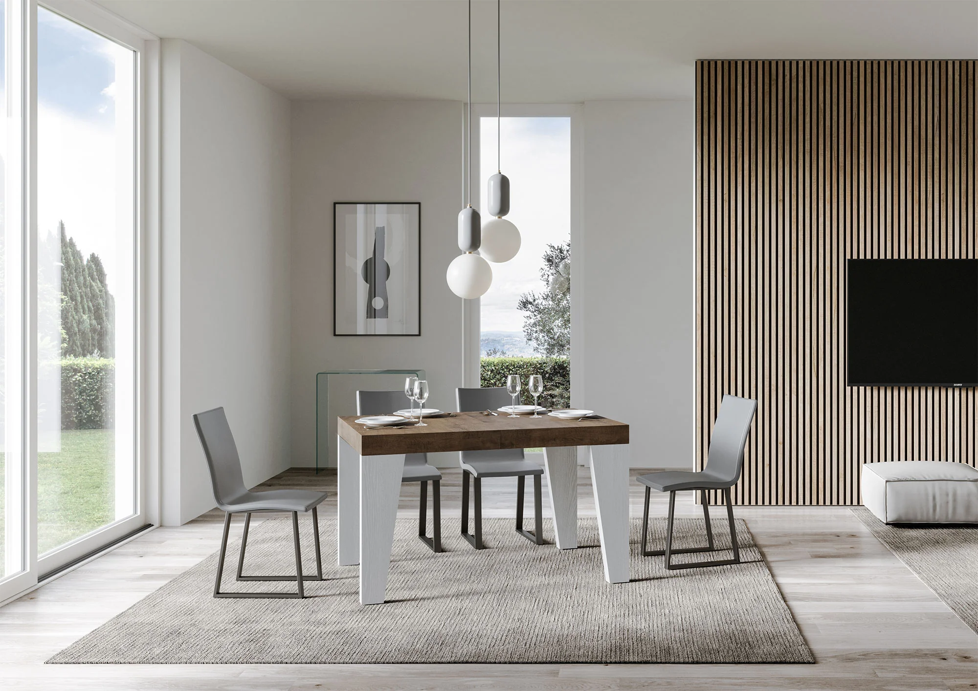Tavolo allungabile Naxy Mix diversi colori Itamoby- gambe in diverse finiture - Image 12