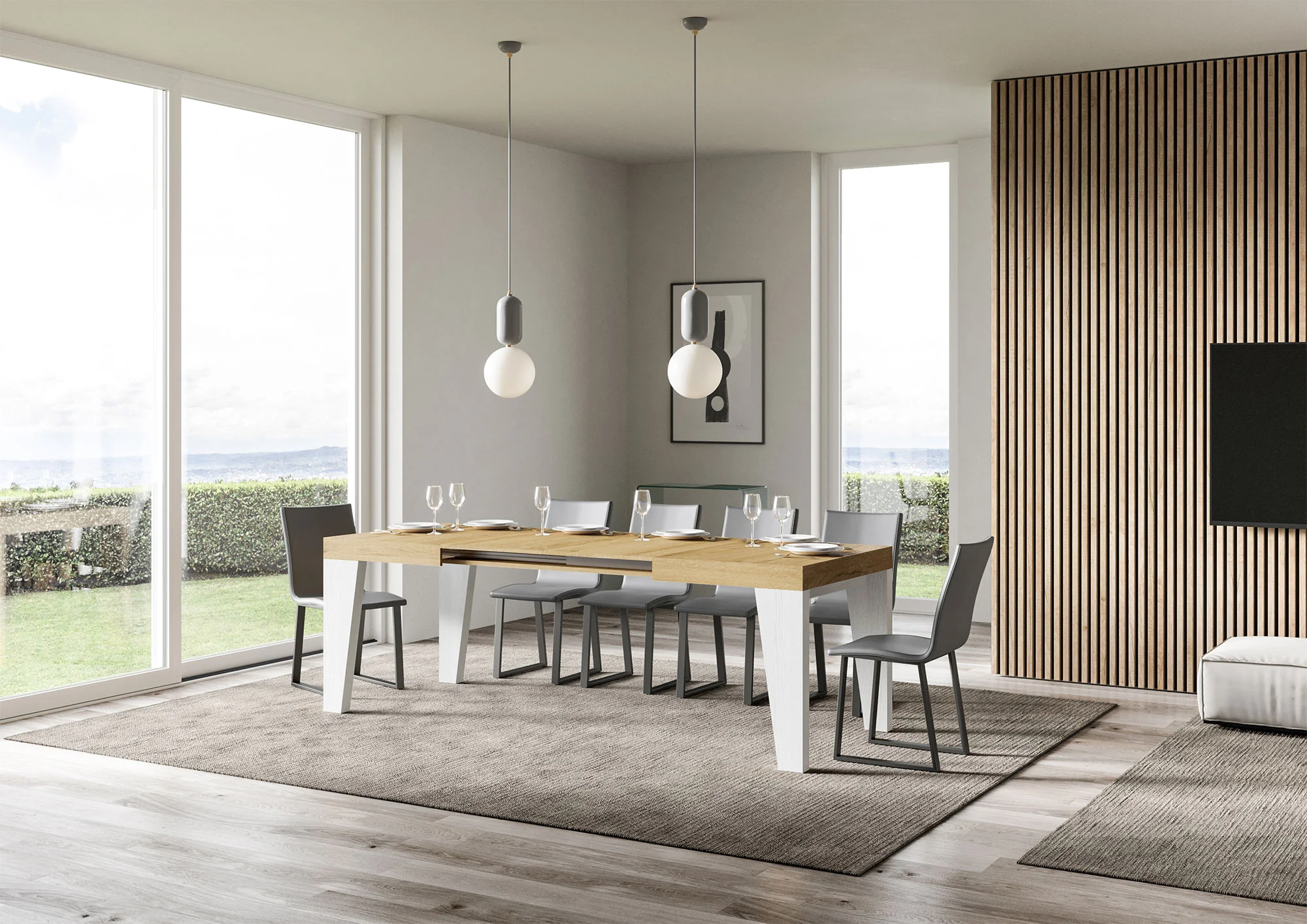 Tavolo allungabile Naxy Mix diversi colori Itamoby- gambe in diverse finiture - Image 14