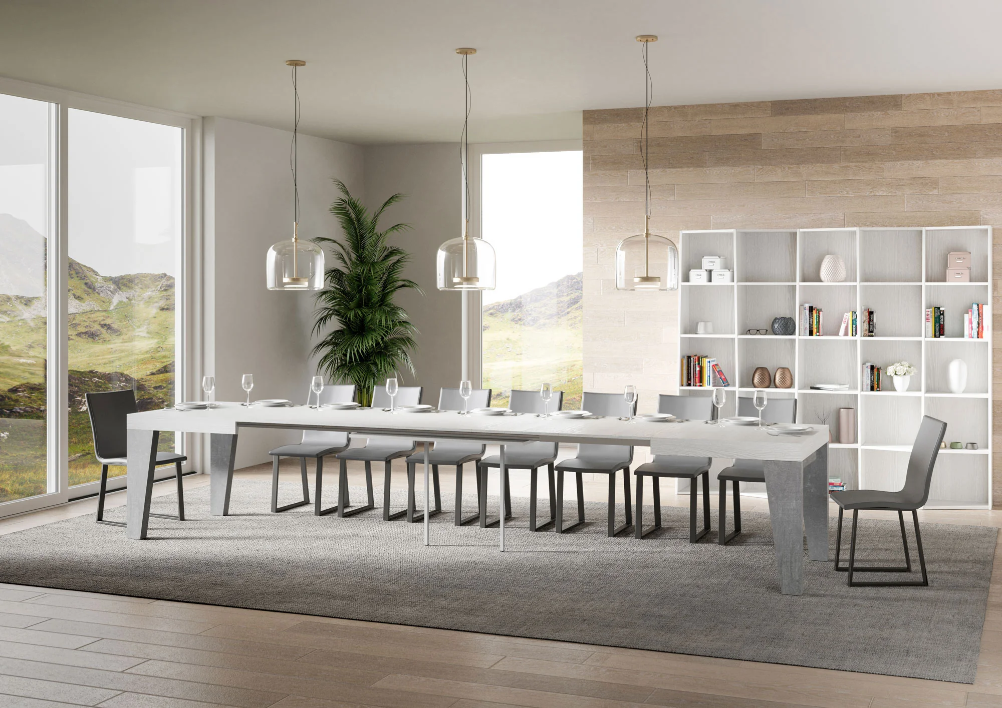 Tavolo allungabile Naxy Mix diversi colori Itamoby- gambe in diverse finiture - Image 15