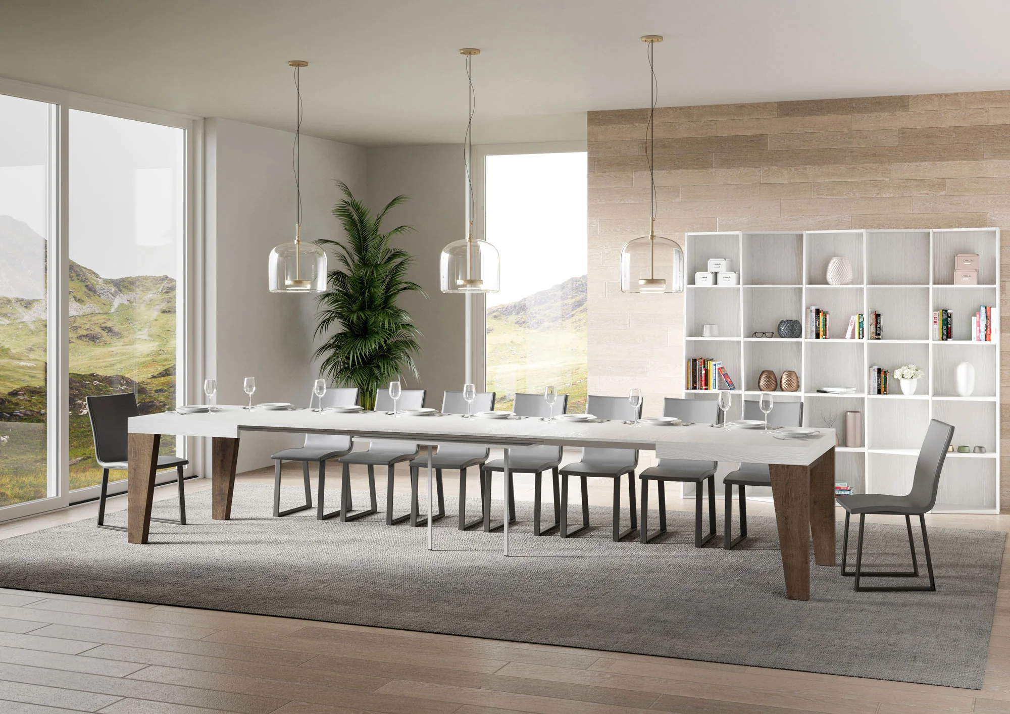Tavolo allungabile Naxy Mix diversi colori Itamoby- gambe in diverse finiture - Image 16