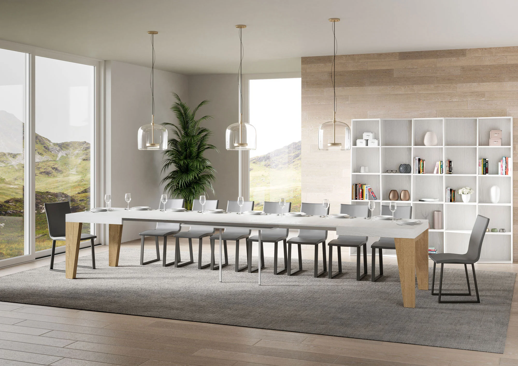 Tavolo allungabile Naxy Mix diversi colori Itamoby- gambe in diverse finiture - Image 17
