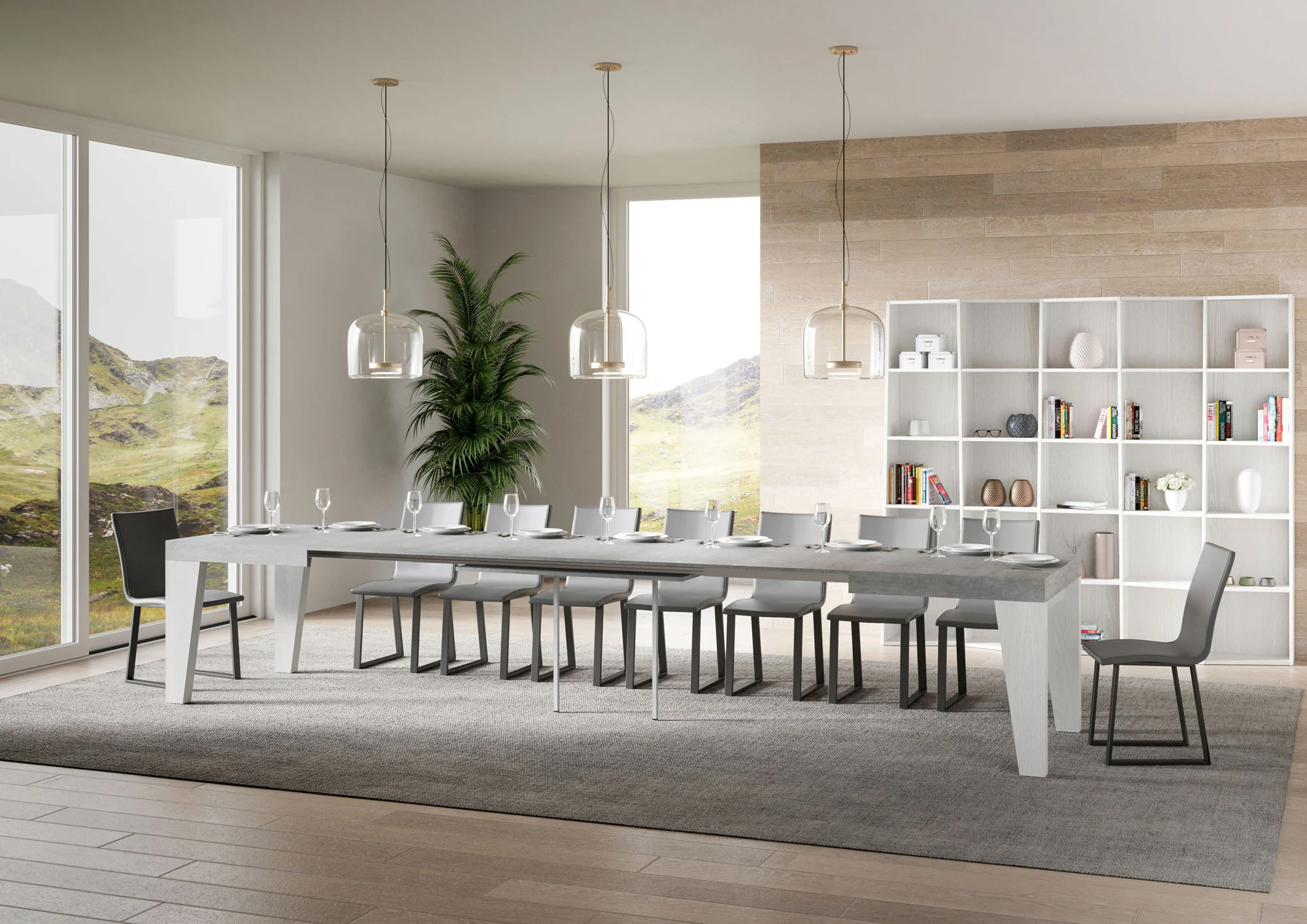 Tavolo allungabile Naxy Mix diversi colori Itamoby- gambe in diverse finiture - Image 18