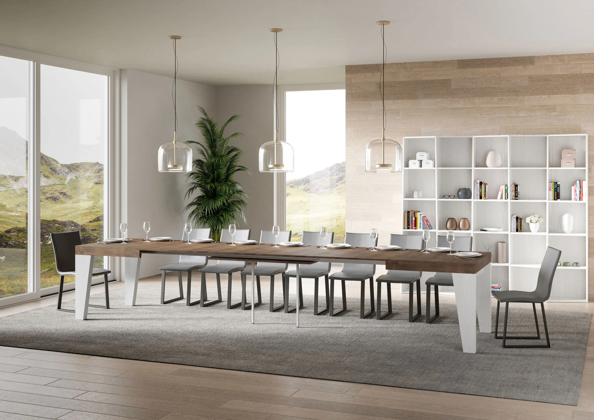 Tavolo allungabile Naxy Mix diversi colori Itamoby- gambe in diverse finiture - Image 19
