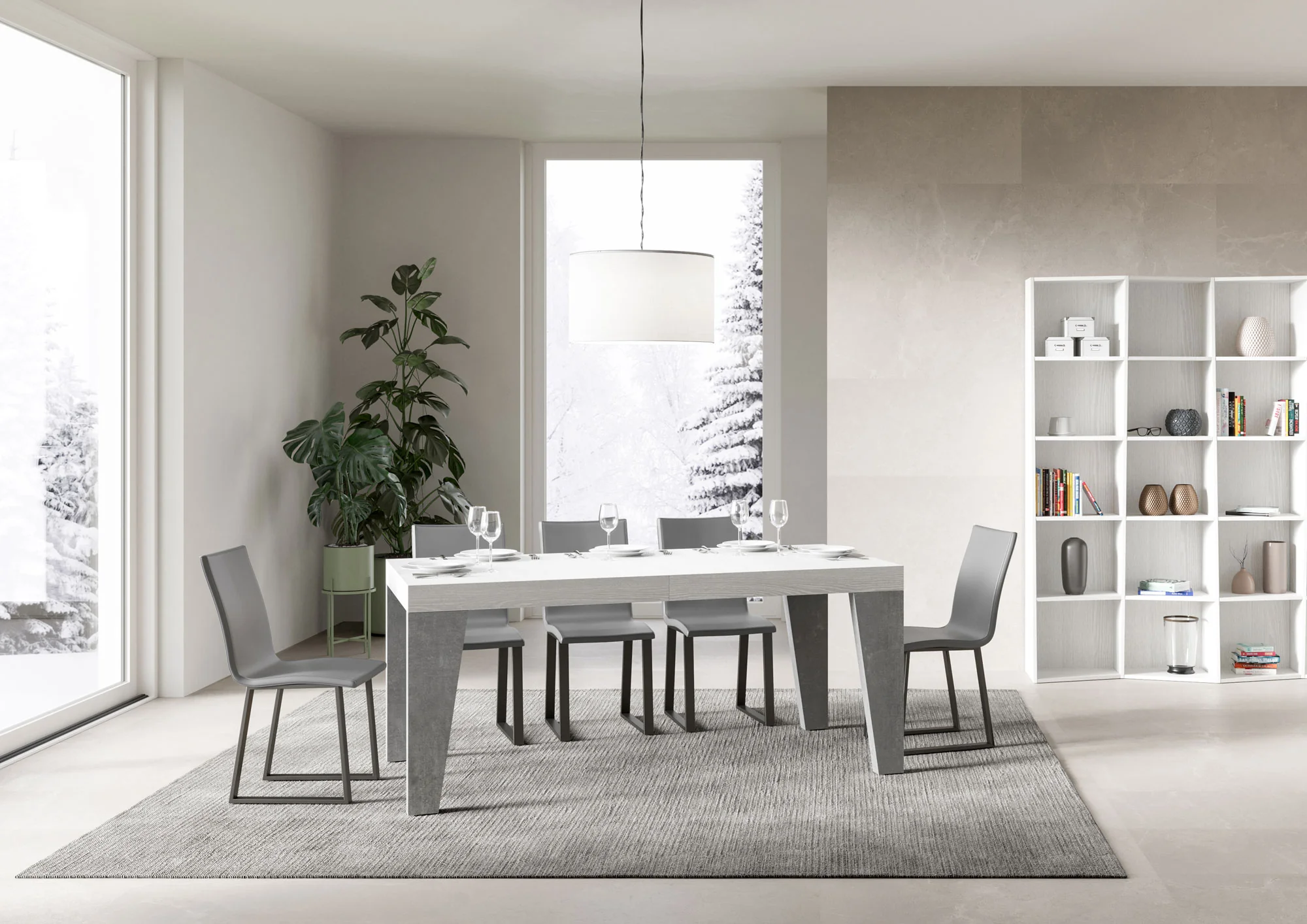 Tavolo allungabile Naxy Mix diversi colori Itamoby- gambe in diverse finiture - Image 21