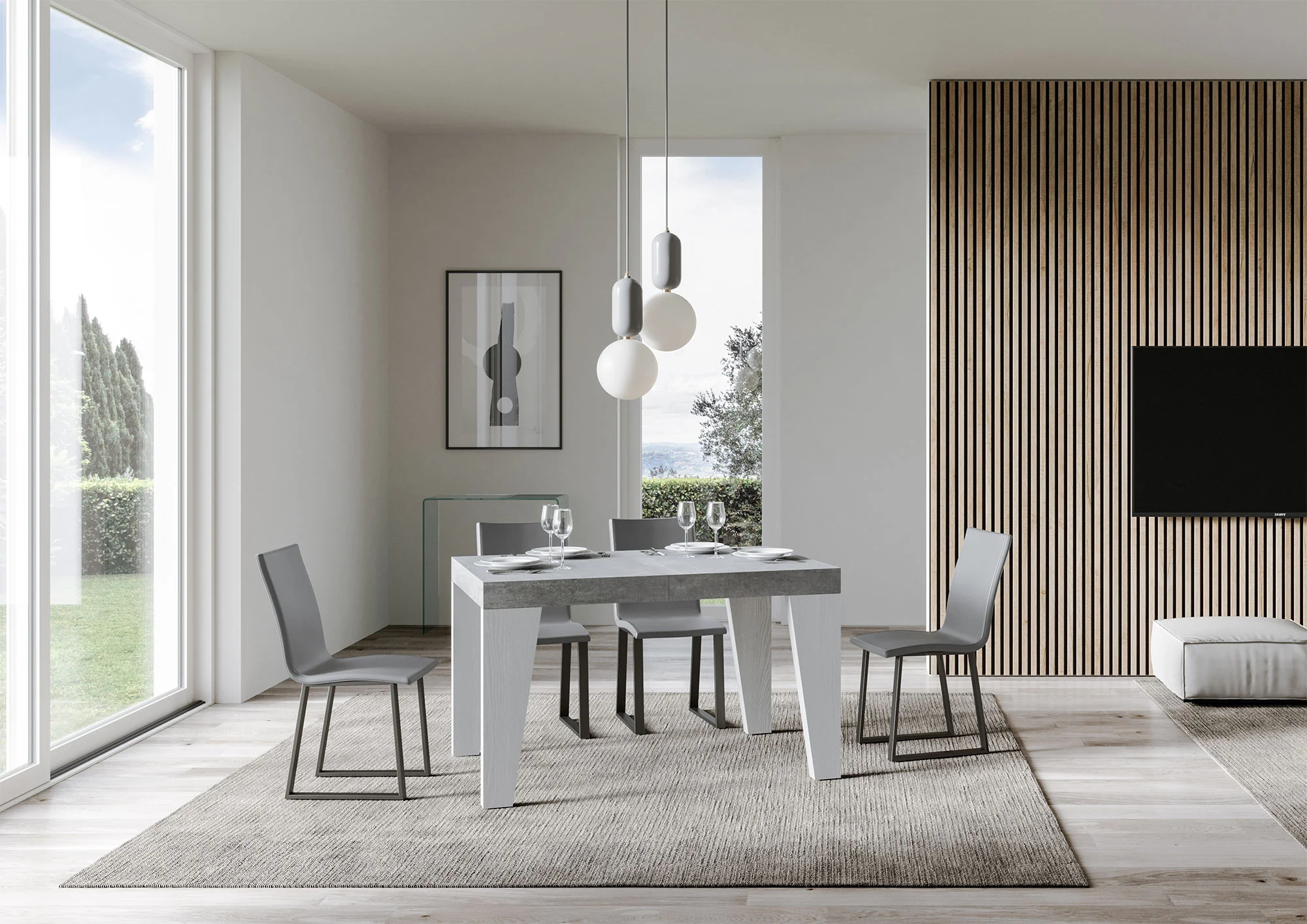 Tavolo allungabile Naxy Mix diversi colori Itamoby- gambe in diverse finiture - Image 9