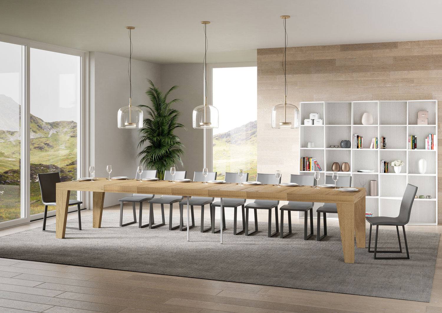 Tavolo allungabile Naxy Premium in diverse finiture e dimensioni - Image 17
