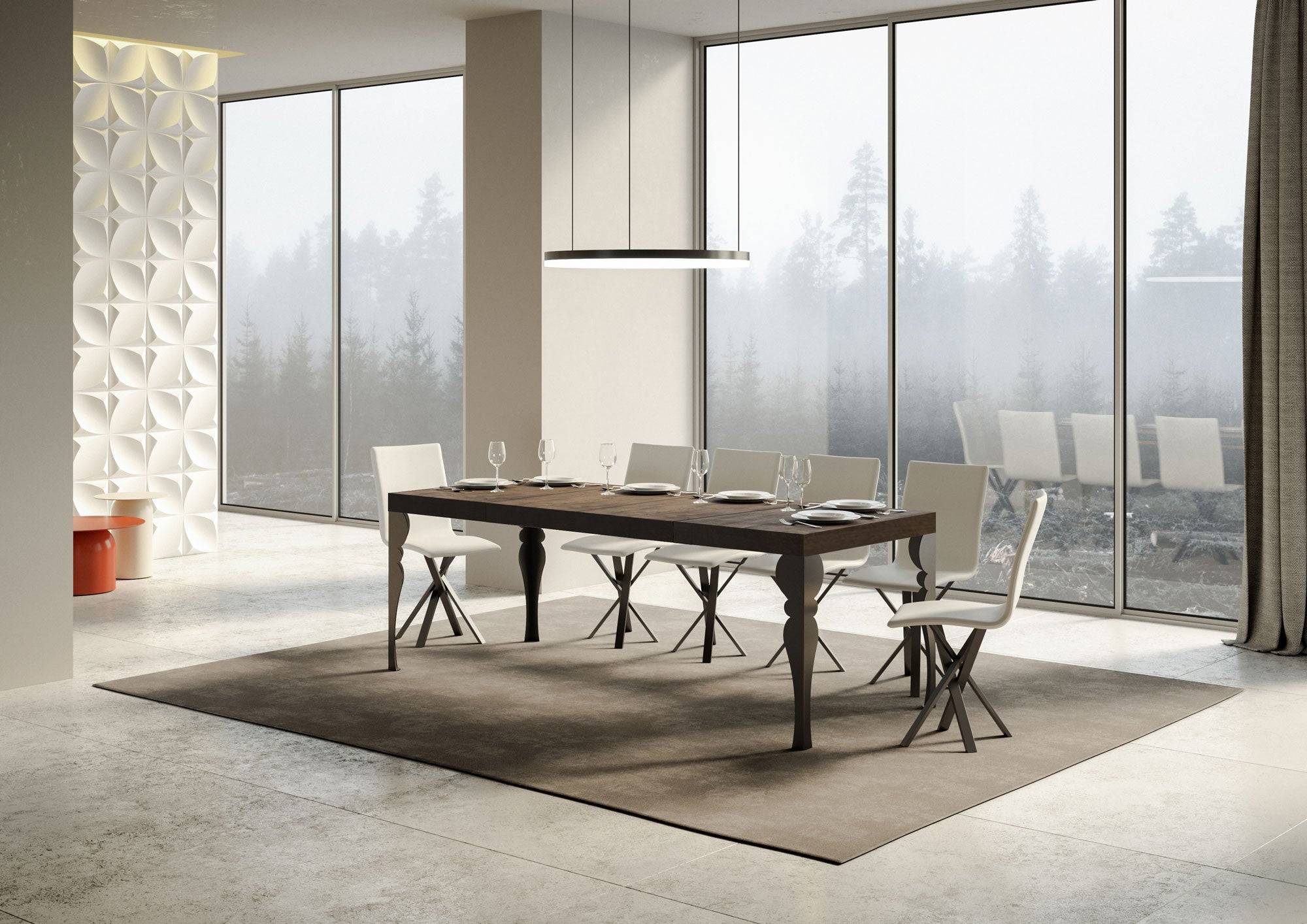 Tavolo allungabile Paxon Premium con gambe e telaio in diverse finiture - Image 179