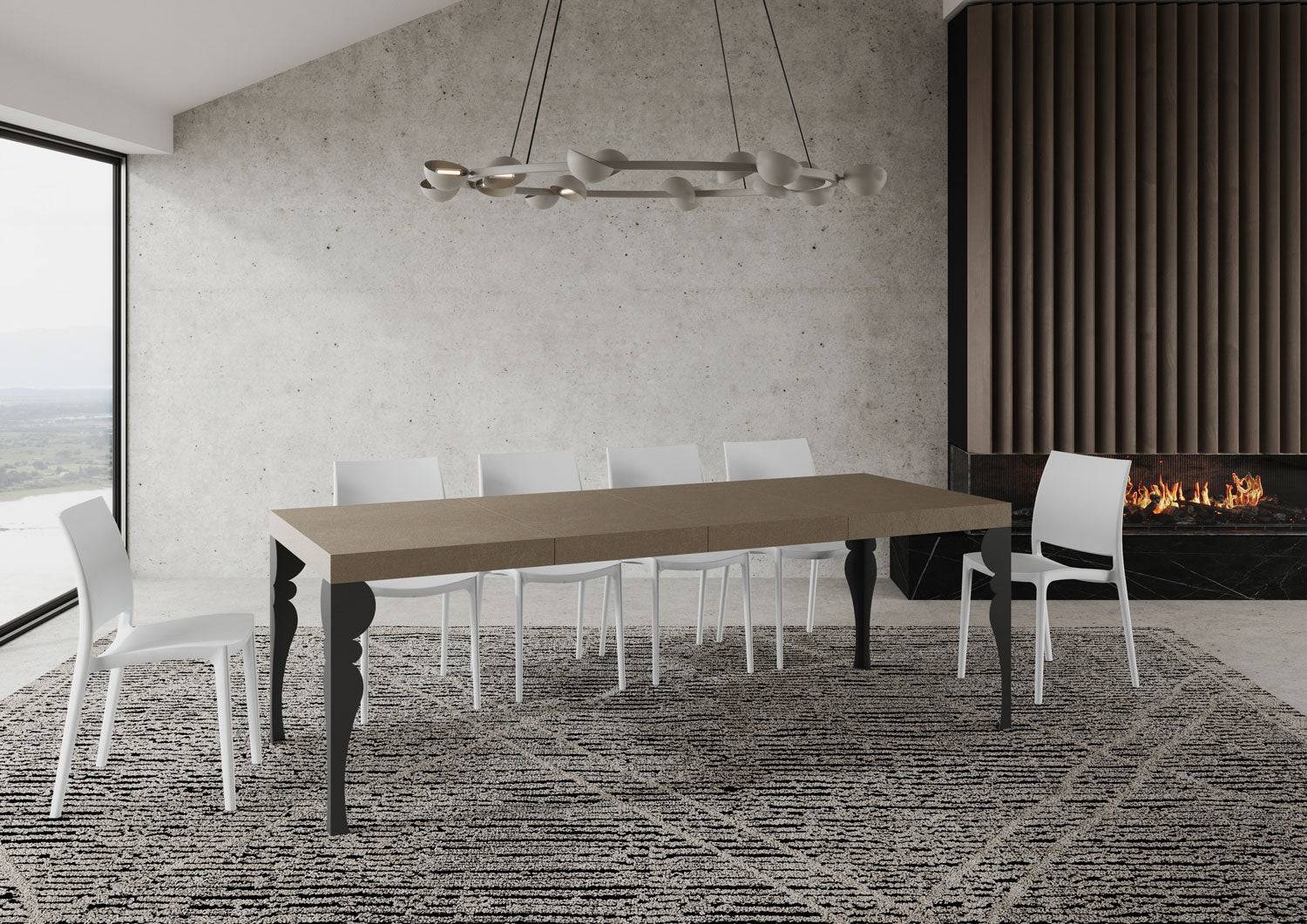 Tavolo allungabile Paxon Premium con gambe e telaio in diverse finiture - Image 8
