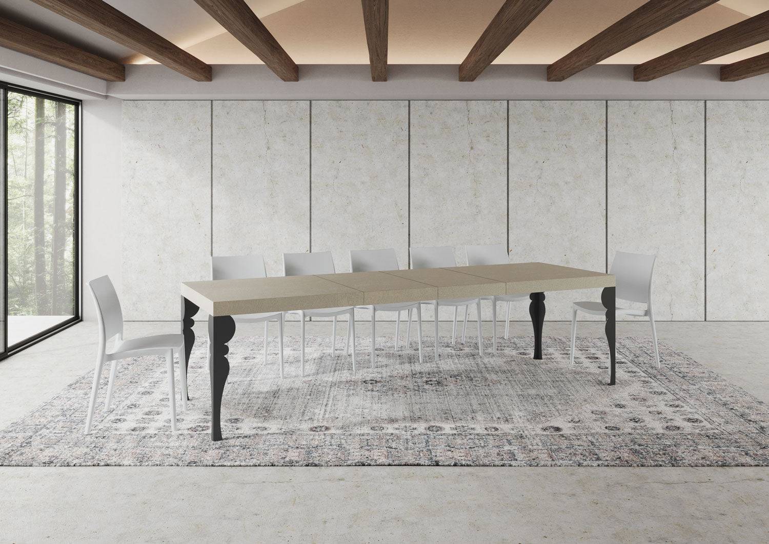 Tavolo allungabile Paxon Premium con gambe e telaio in diverse finiture - Image 83