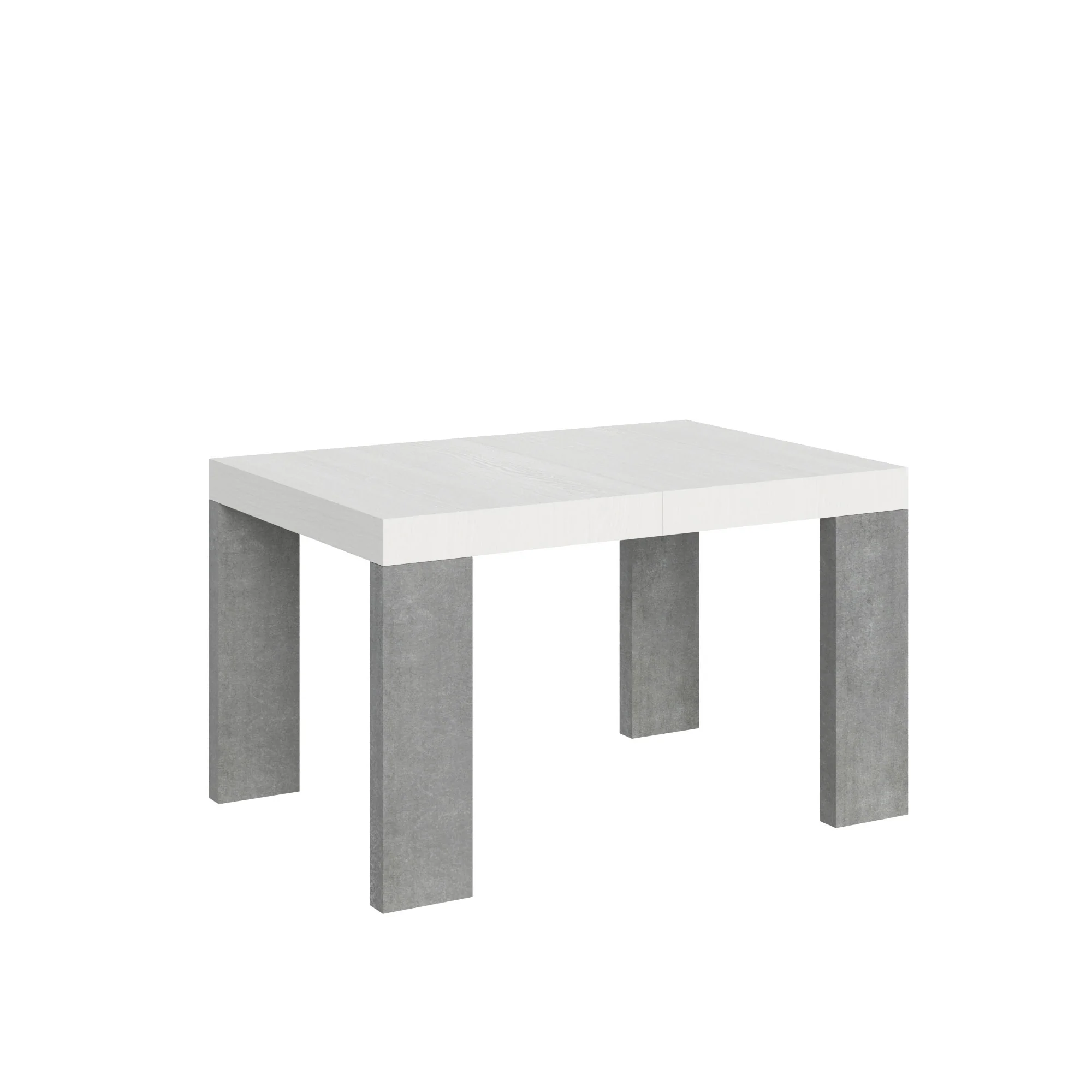 Tavolo allungabile Roxell Mix piano e gambe in diverse finiture