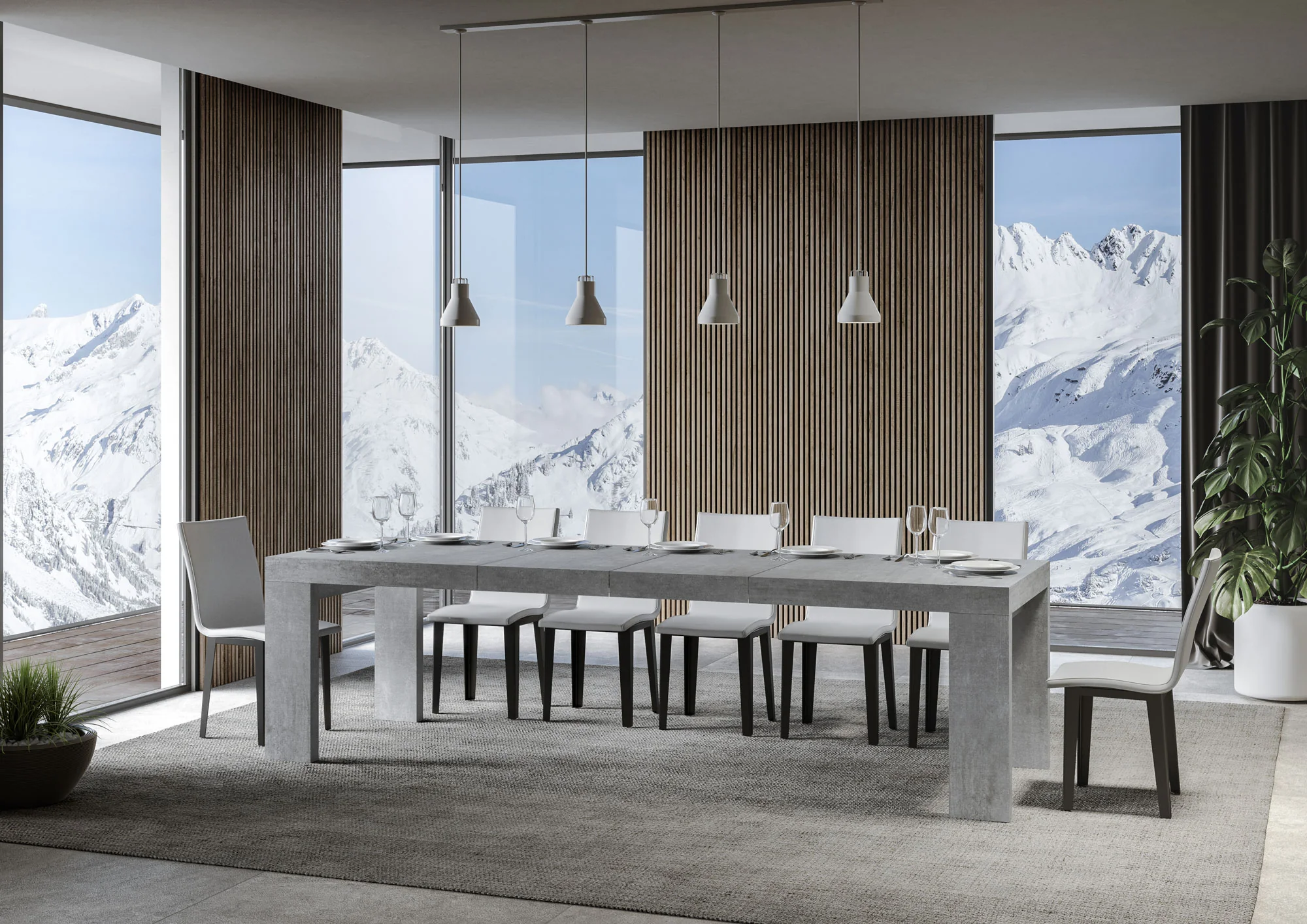 Tavolo allungabile Roxell Premium in diverse dimensioni e finiture - Image 117