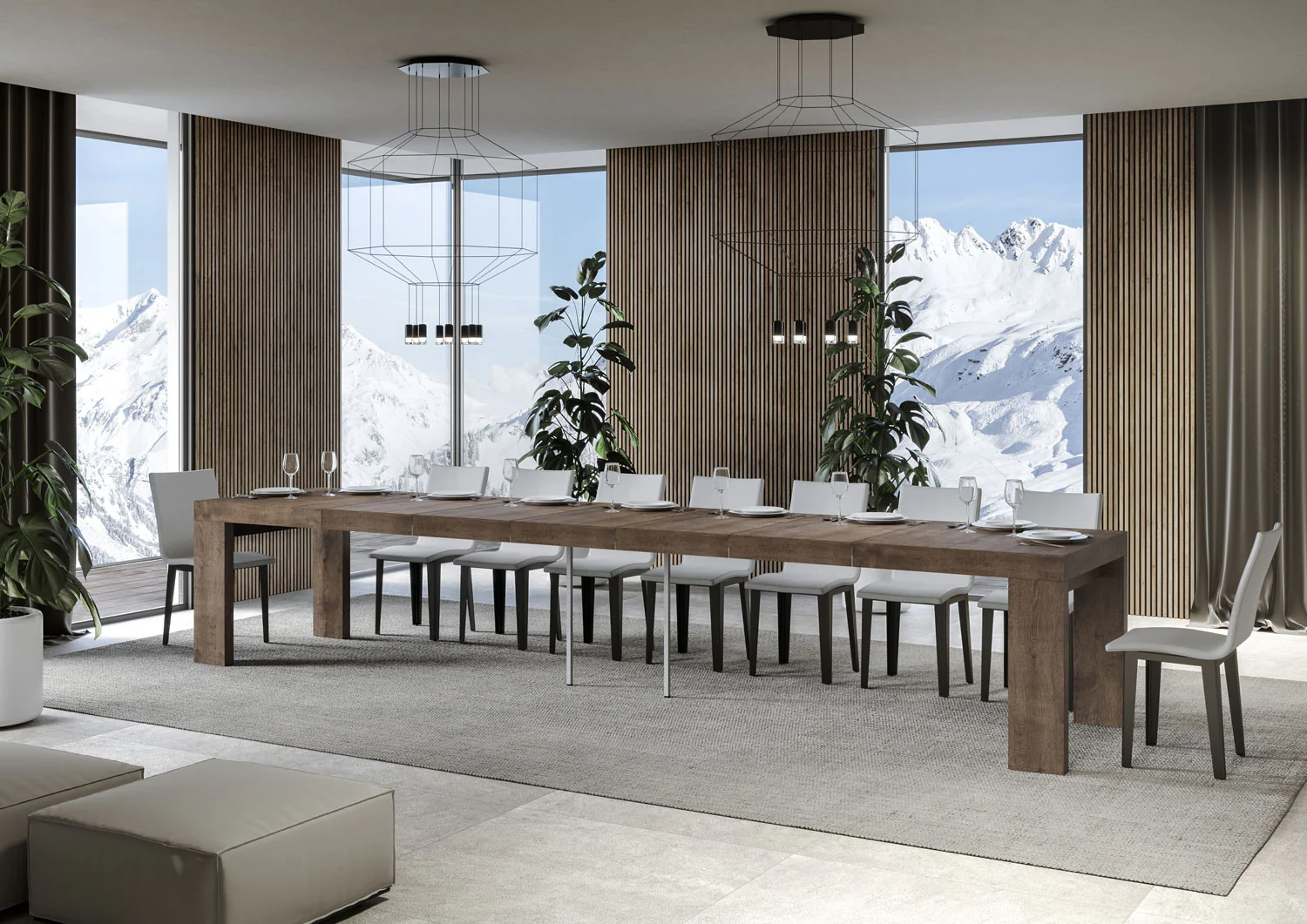 Tavolo allungabile Roxell Premium in diverse dimensioni e finiture - Image 122
