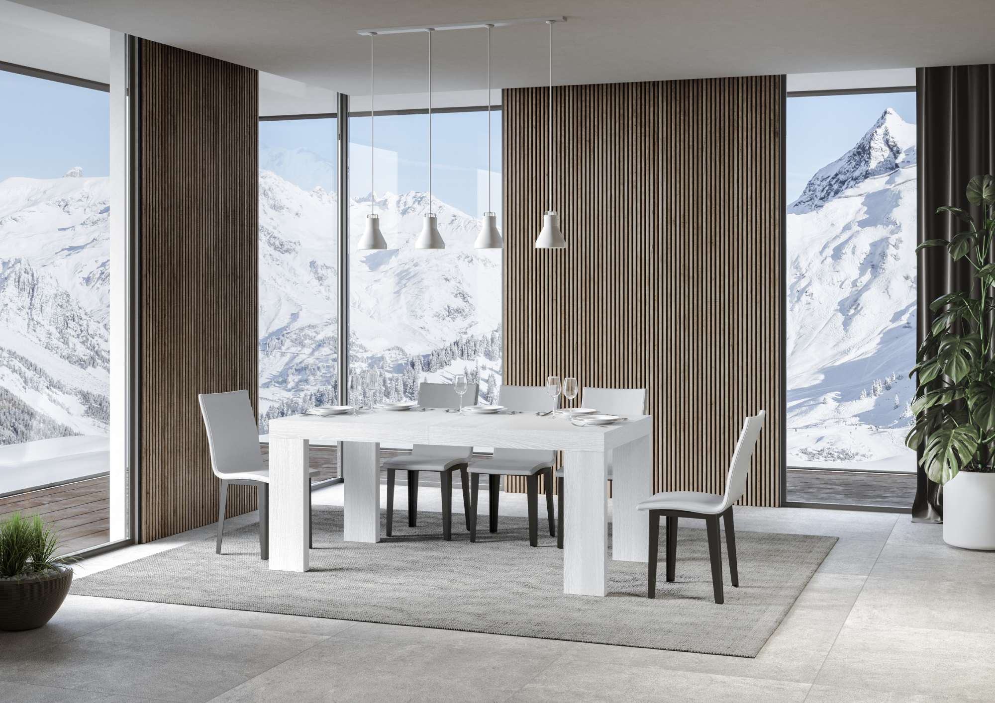 Tavolo allungabile Roxell Premium in diverse dimensioni e finiture - Image 128
