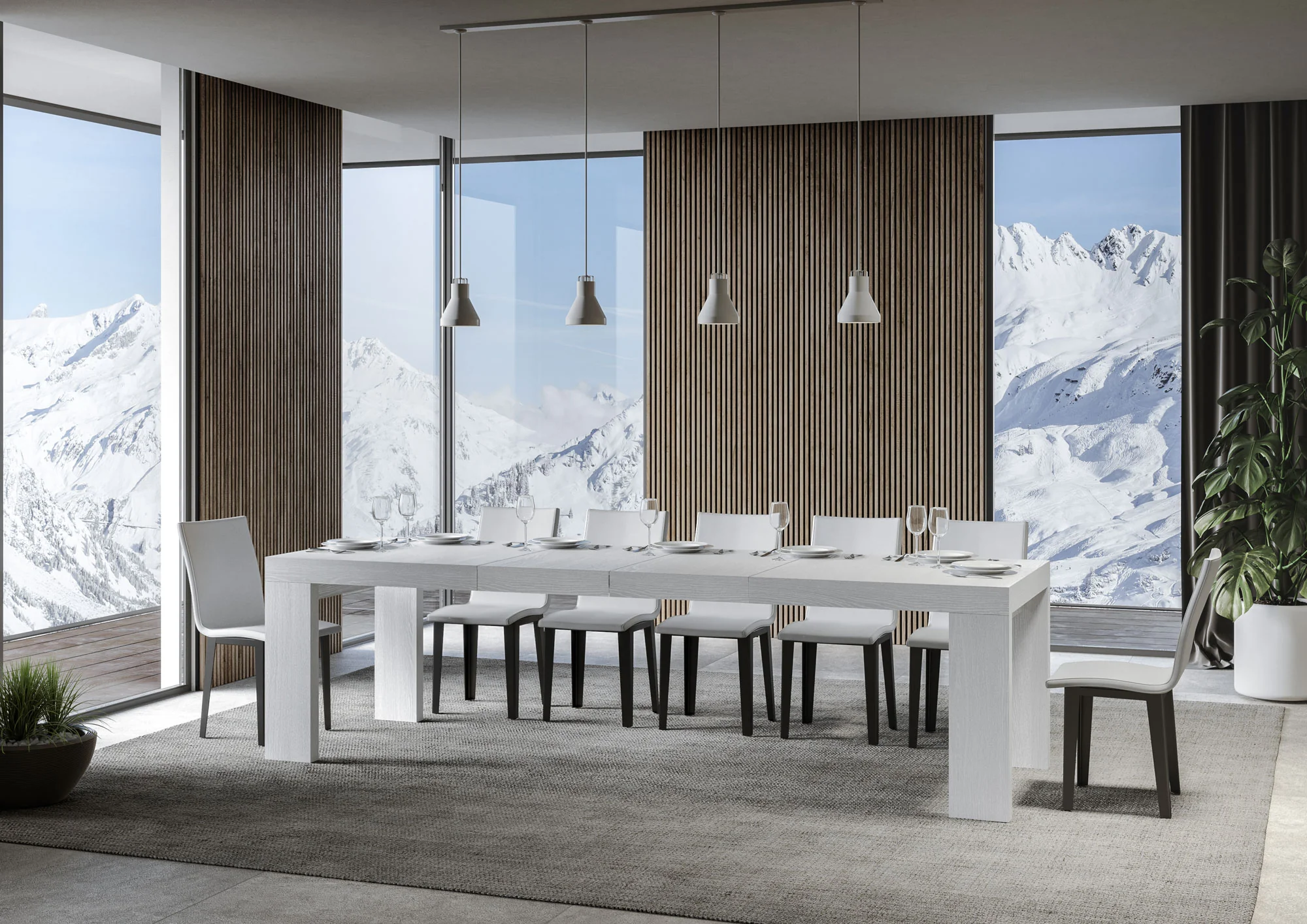 Tavolo allungabile Roxell Premium in diverse dimensioni e finiture - Image 129