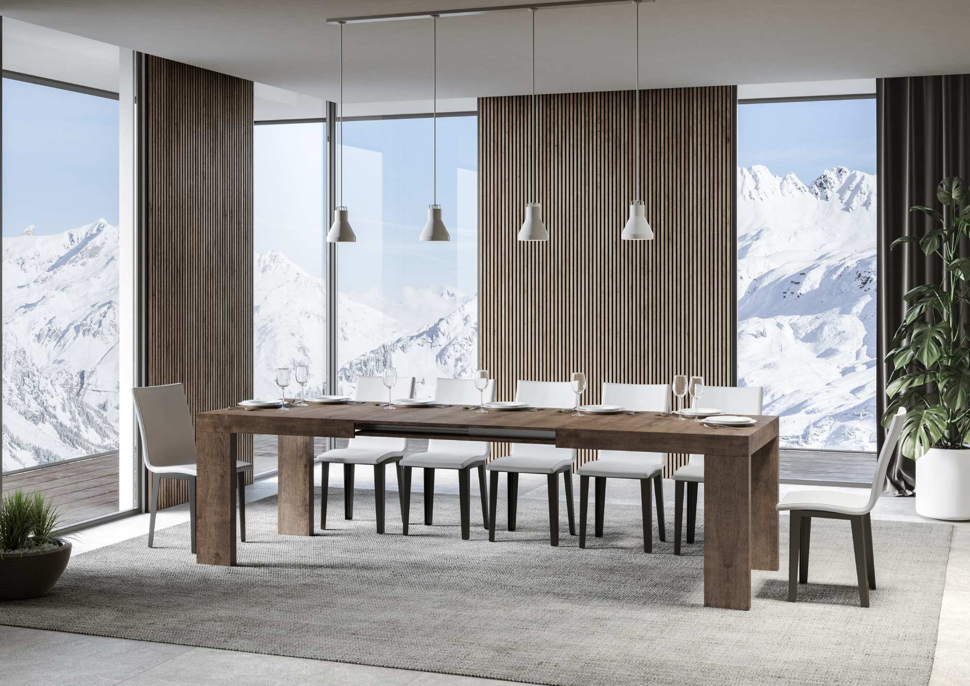 Tavolo allungabile Roxell Premium in diverse dimensioni e finiture - Image 134