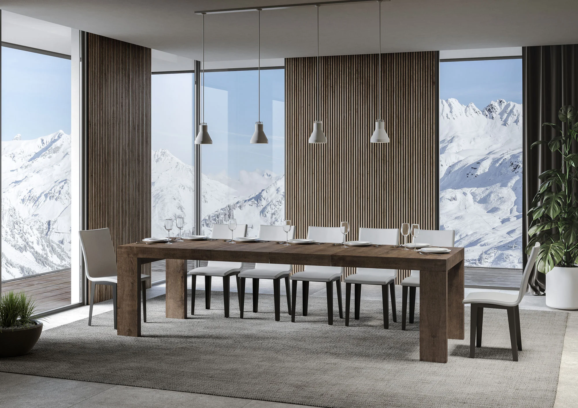 Tavolo allungabile Roxell Premium in diverse dimensioni e finiture - Image 149