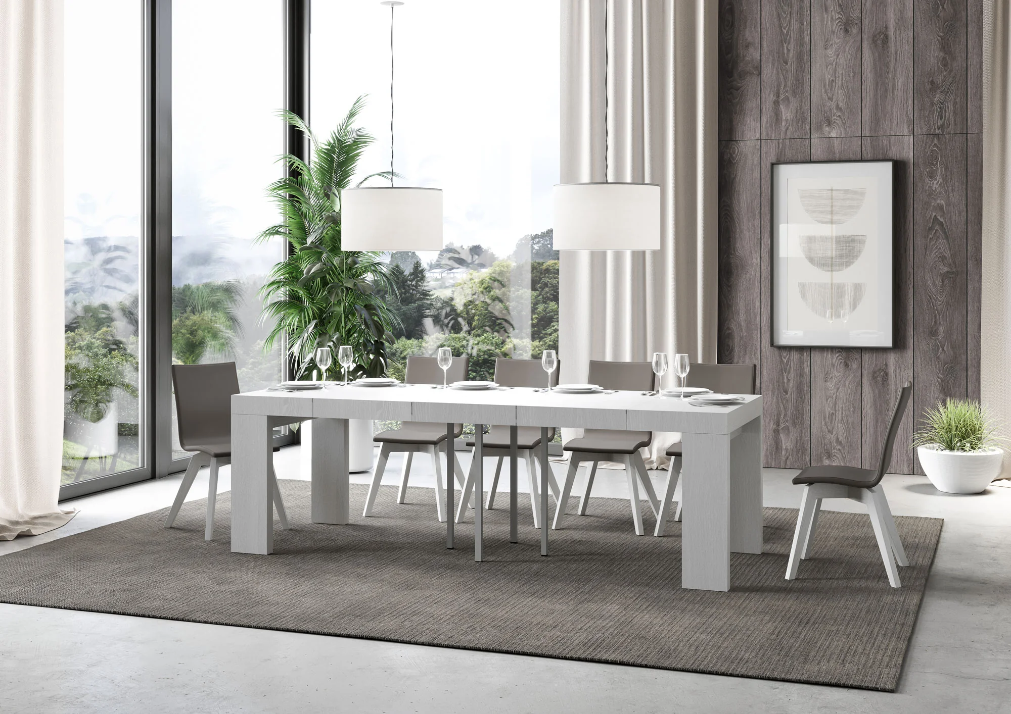 Tavolo allungabile Roxell Premium in diverse dimensioni e finiture - Image 157