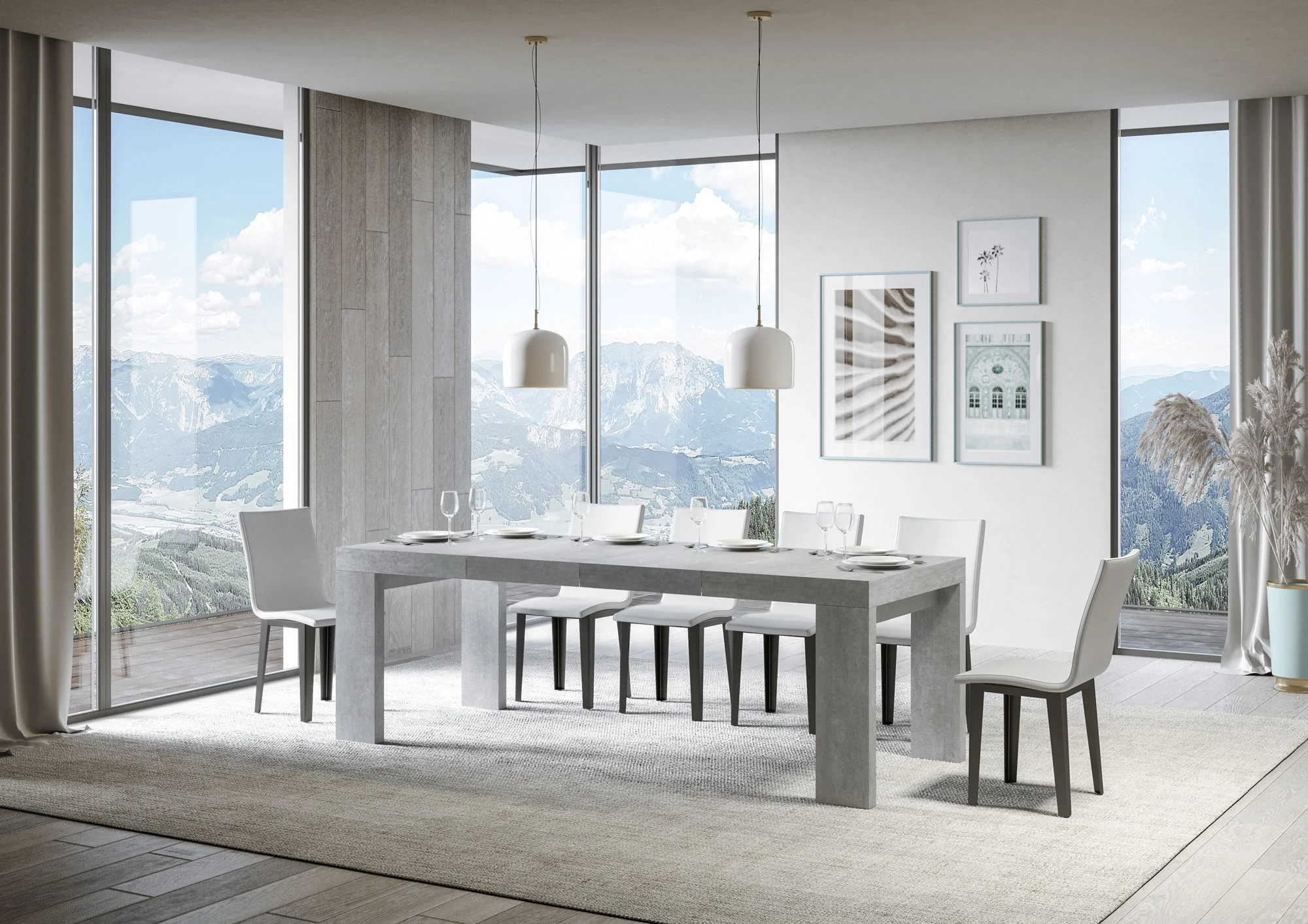 Tavolo allungabile Roxell Premium in diverse dimensioni e finiture - Image 48