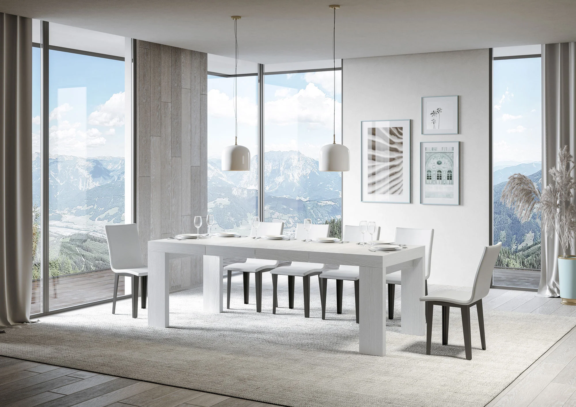 Tavolo allungabile Roxell Premium in diverse dimensioni e finiture - Image 57