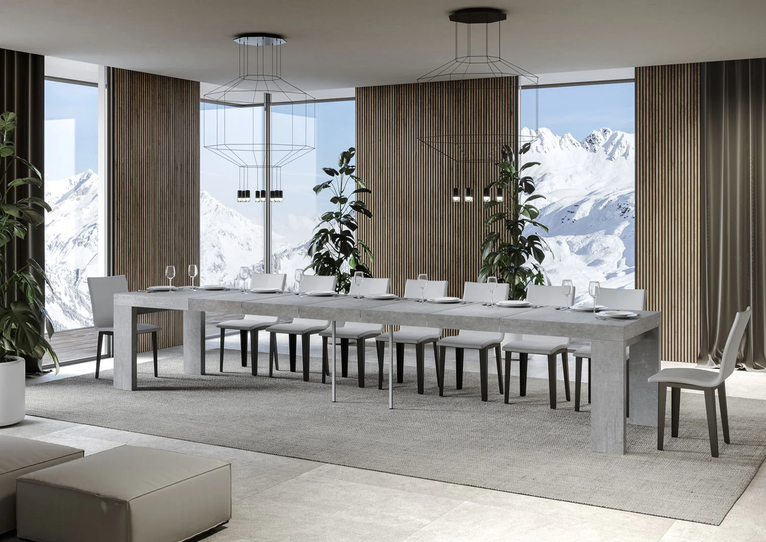 Tavolo allungabile Roxell Premium in diverse dimensioni e finiture - Image 62