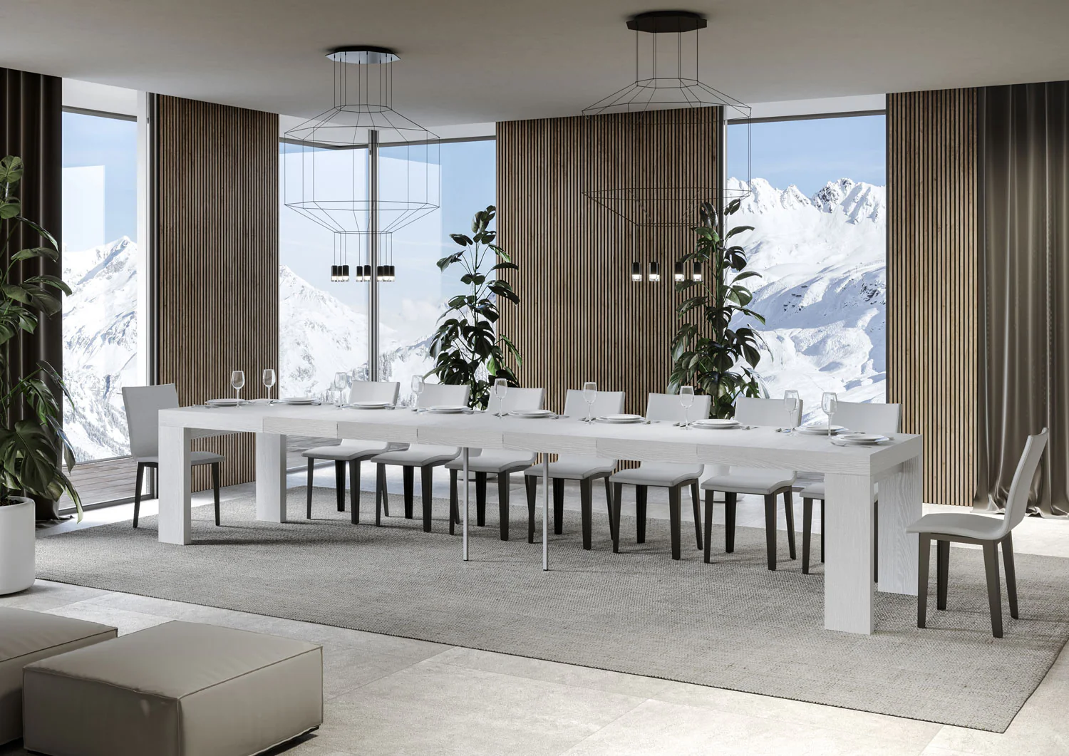 Tavolo allungabile Roxell Premium in diverse dimensioni e finiture - Image 86