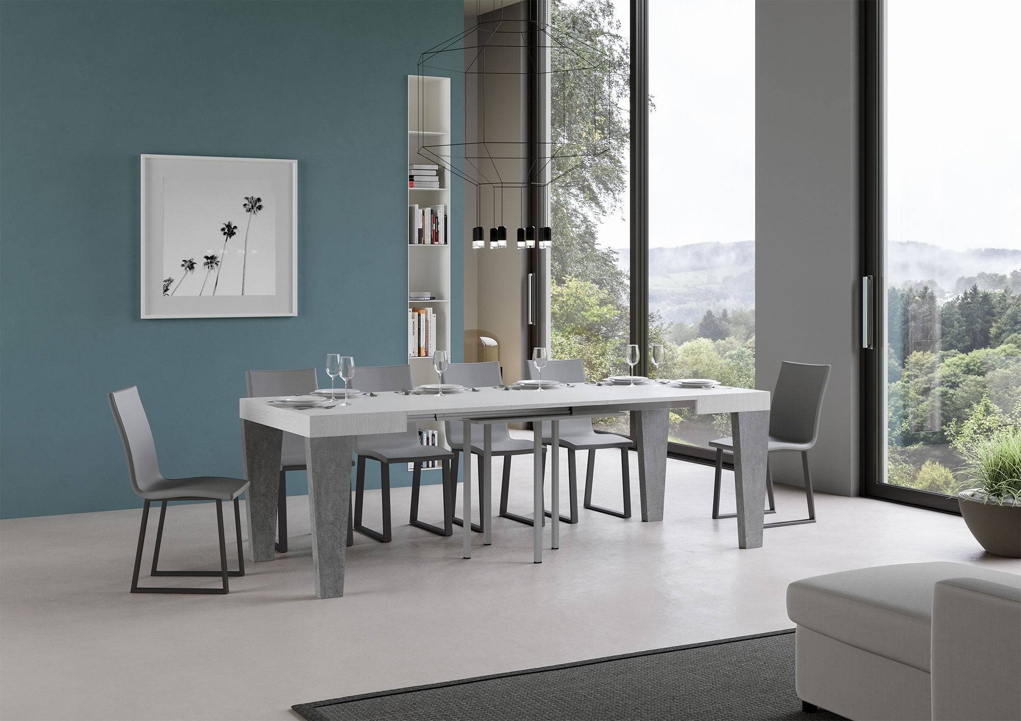 Tavolo allungabile Spimbo Mix piano e gambe in diverse finiture - Image 37