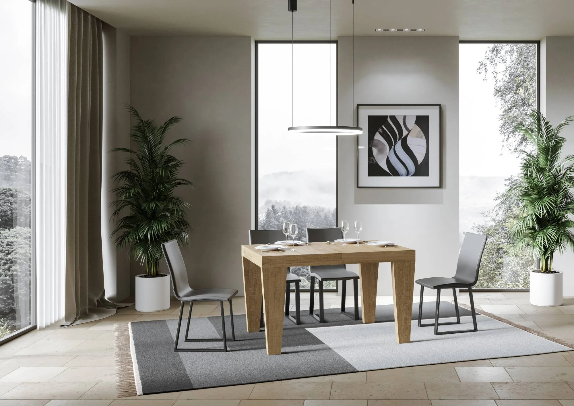 Tavolo allungabile Spimbo Premium in diverse finiture e dimensioni - Image 10