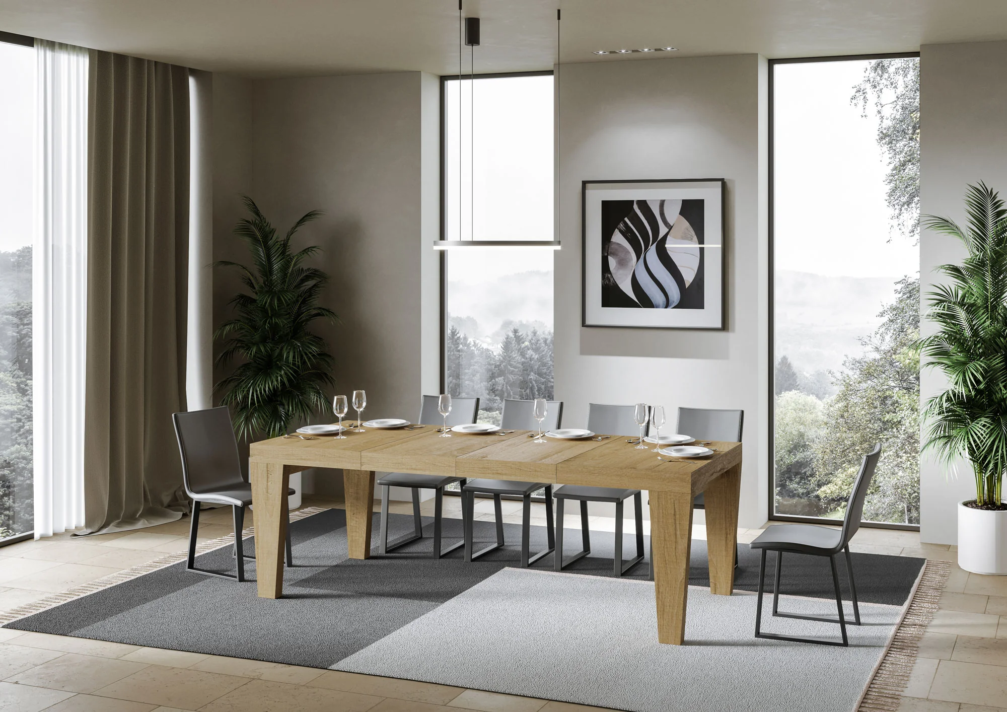 Tavolo allungabile Spimbo Premium in diverse finiture e dimensioni - Image 11