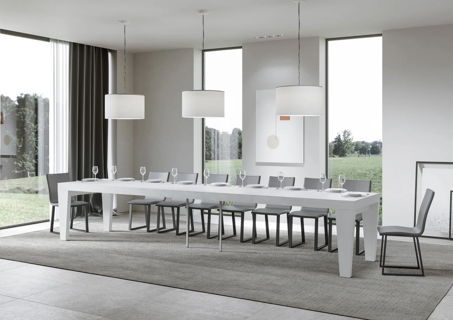 Tavolo allungabile Spimbo Premium in diverse finiture e dimensioni - Image 12