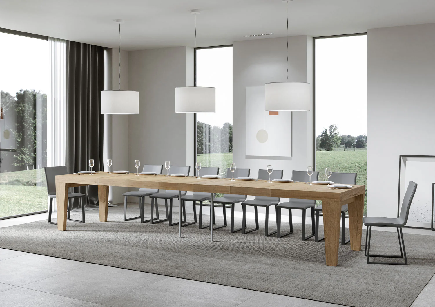 Tavolo allungabile Spimbo Premium in diverse finiture e dimensioni - Image 15
