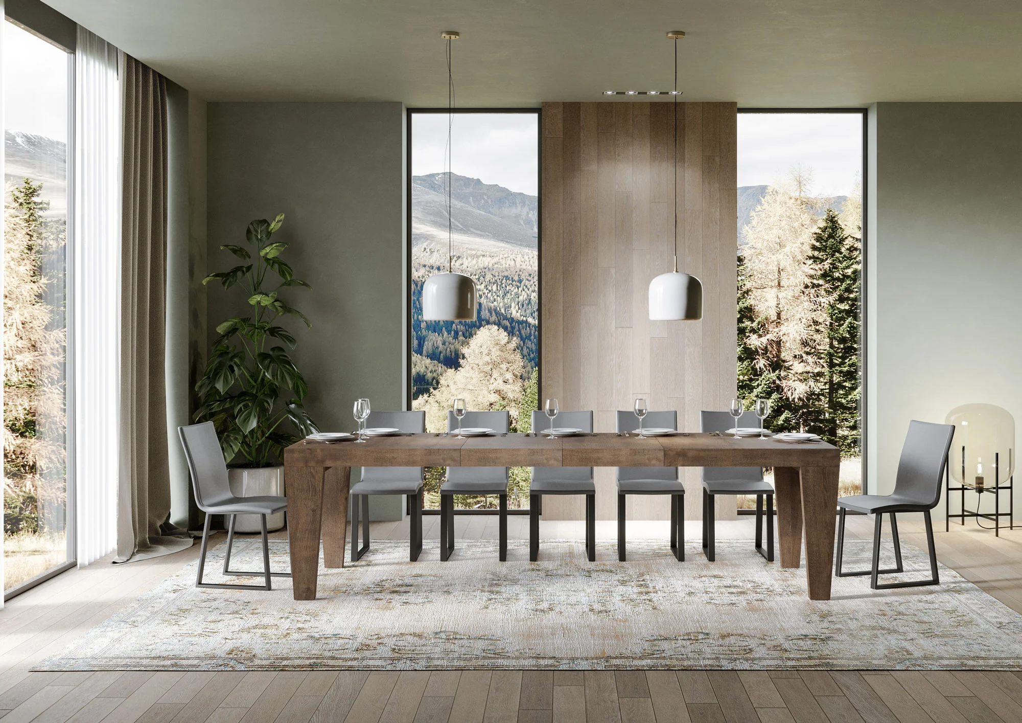 Tavolo allungabile Spimbo Premium in diverse finiture e dimensioni - Image 23
