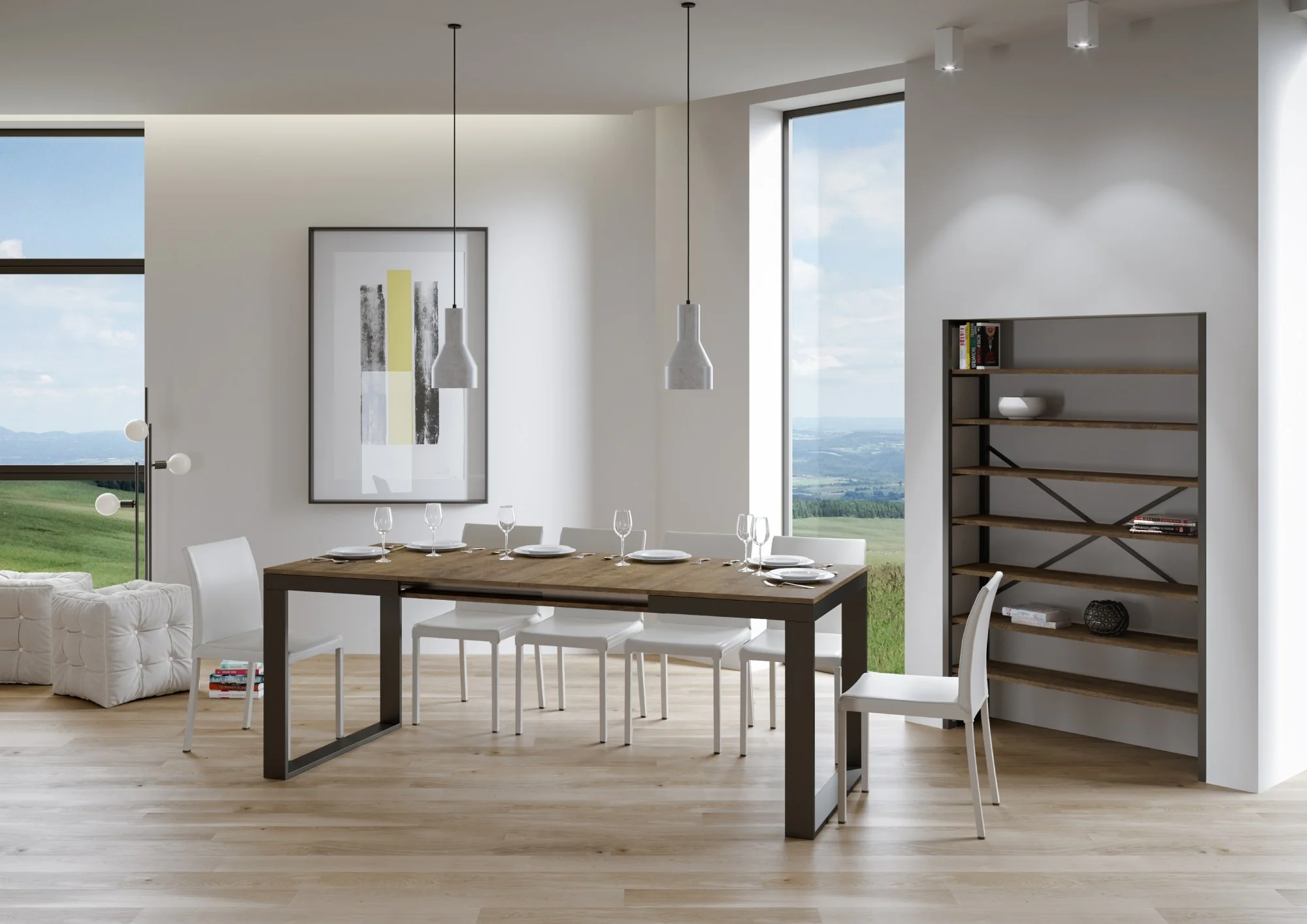 Tavolo allungabile Tecno Evolution con diverse rifiniture - Image 10