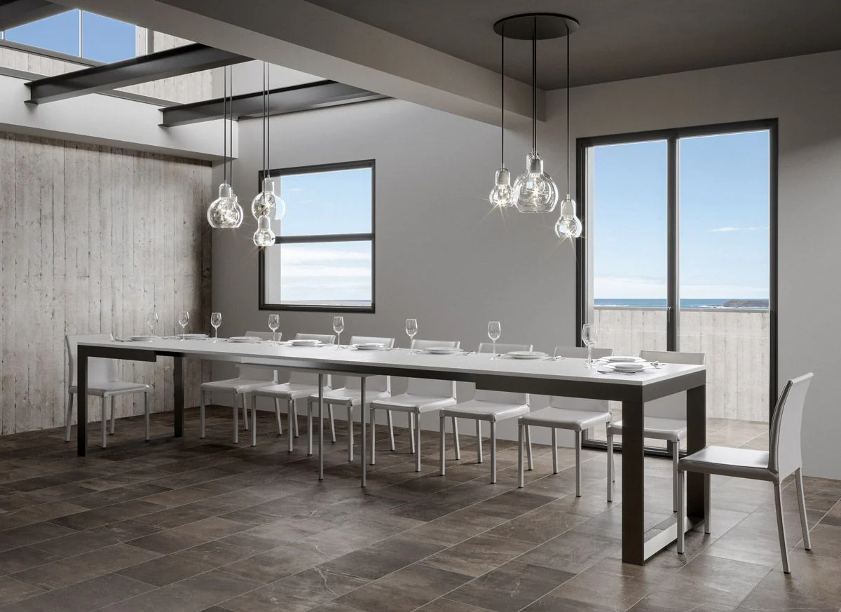 Tavolo allungabile Tecno Evolution con diverse rifiniture - Image 24