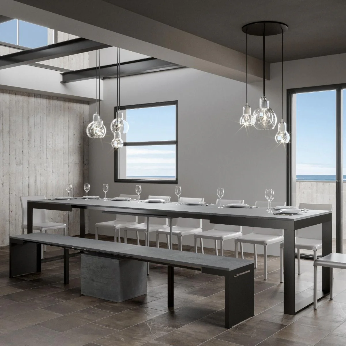 Tavolo allungabile Tecno Evolution con diverse rifiniture - Image 25