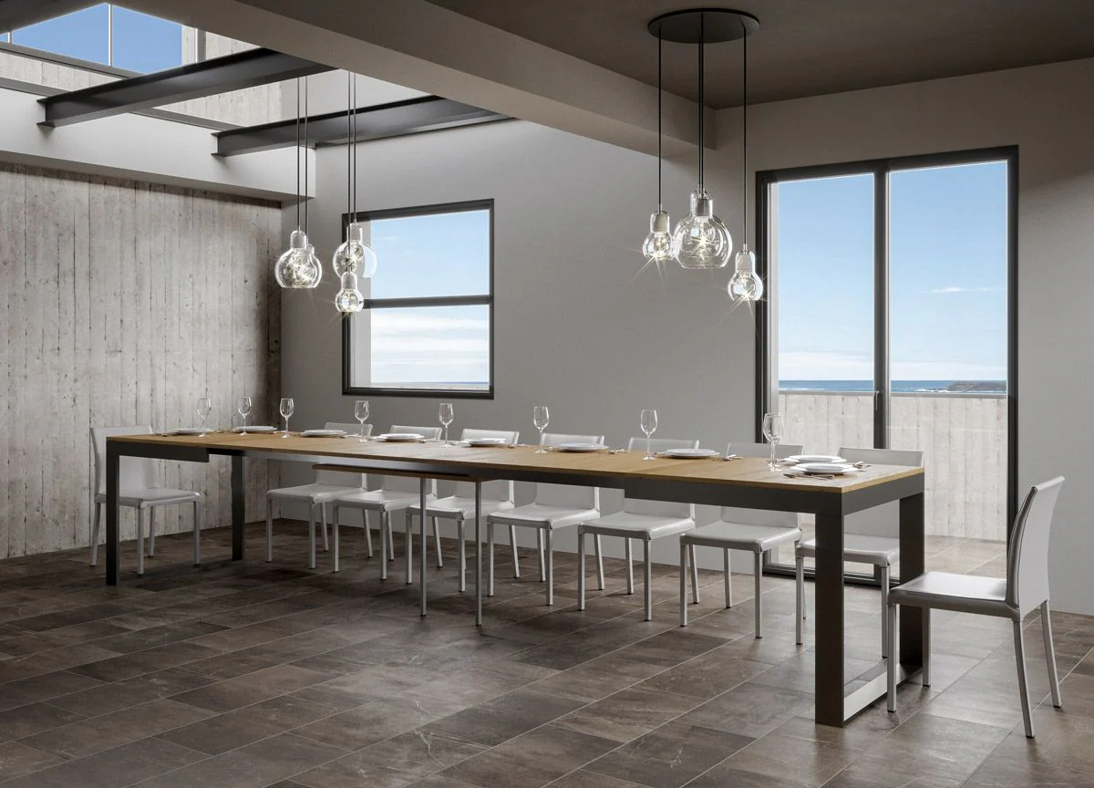 Tavolo allungabile Tecno Evolution con diverse rifiniture - Image 27