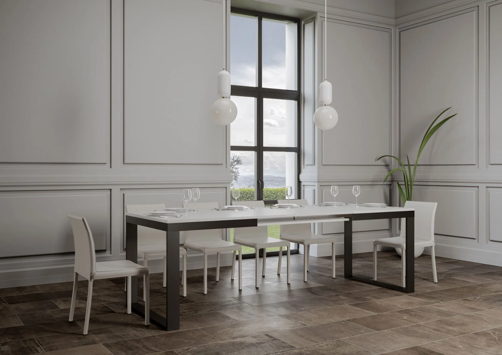 Tavolo allungabile Tecno Evolution con diverse rifiniture - Image 3