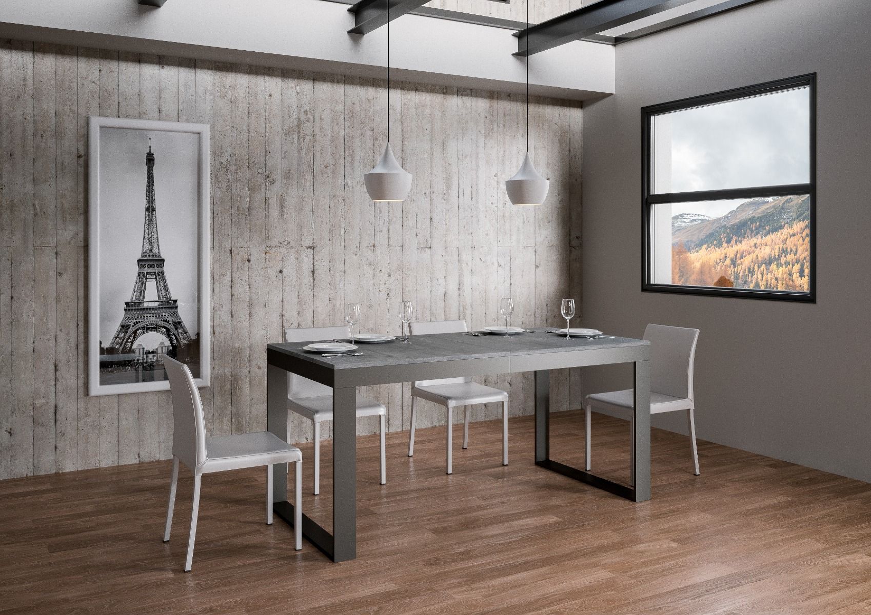 Tavolo allungabile Tecno Evolution con diverse rifiniture - Image 6